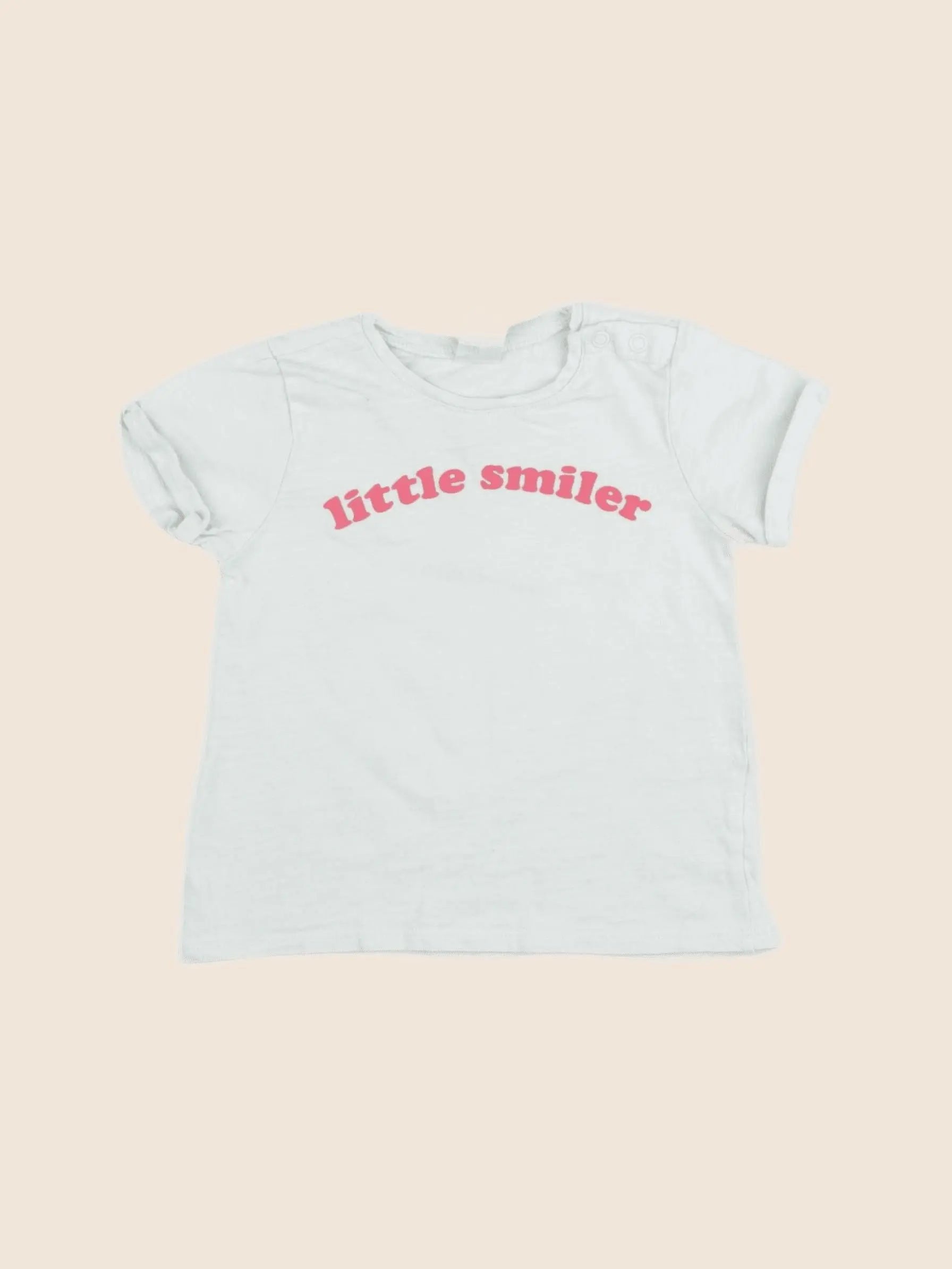H&M - tee-shirt bleu - 9/12 mois