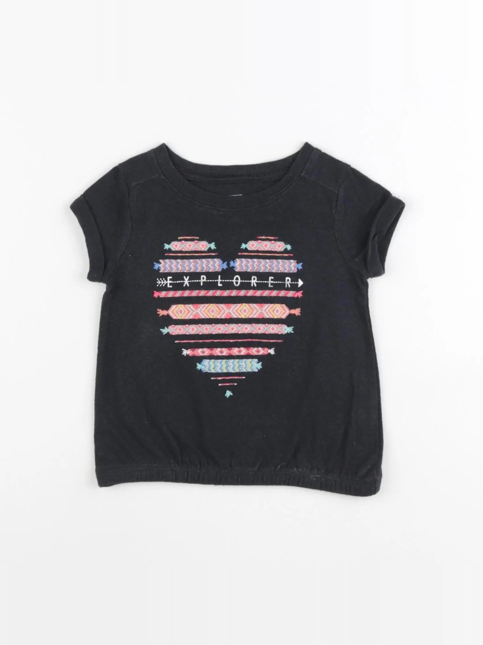 GAP - tee-shirt noir - 12/18 mois