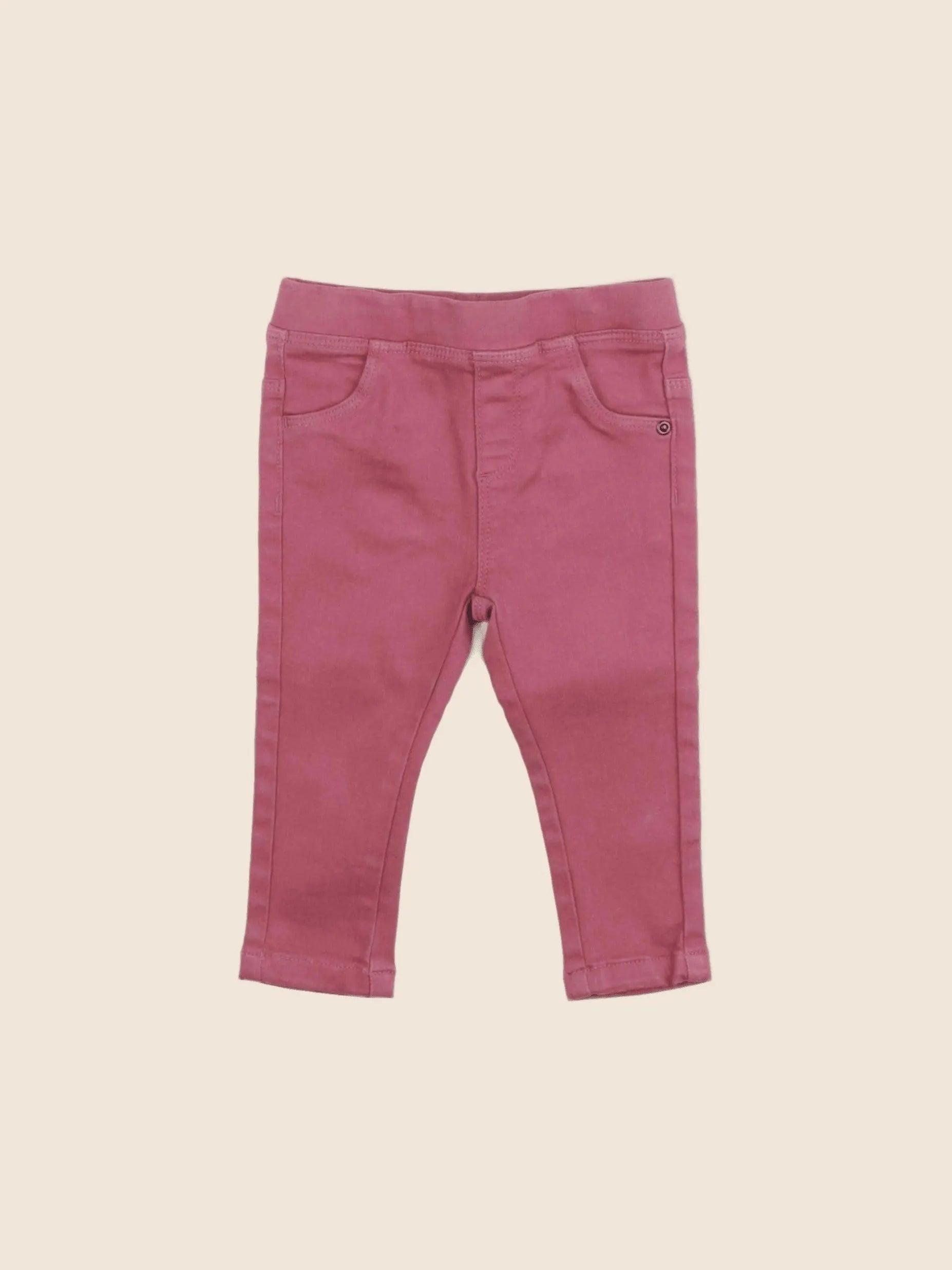 Vertbaudet - jegging rose - 12 mois