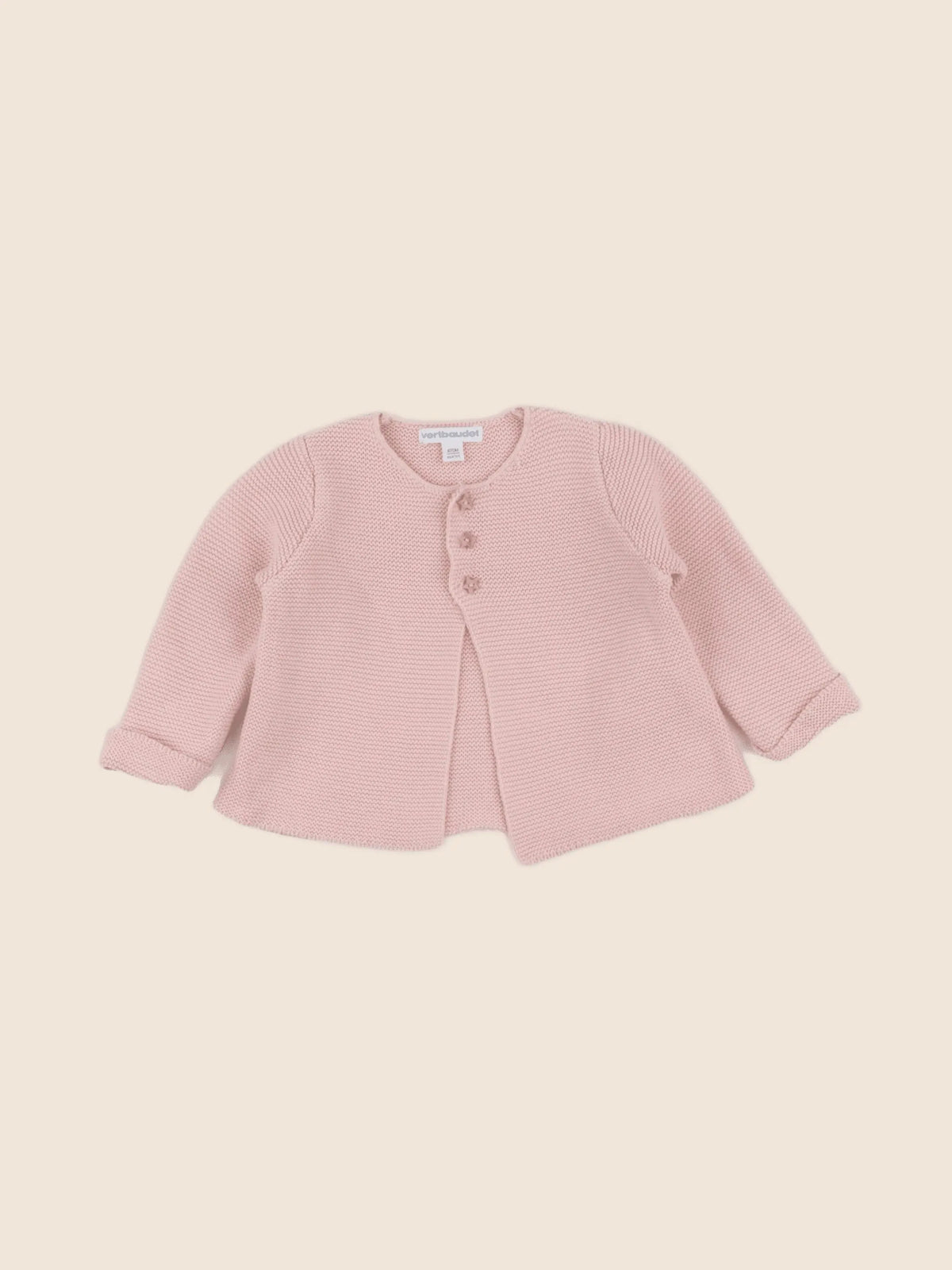 Vertbaudet - gilet rose - 6 mois
