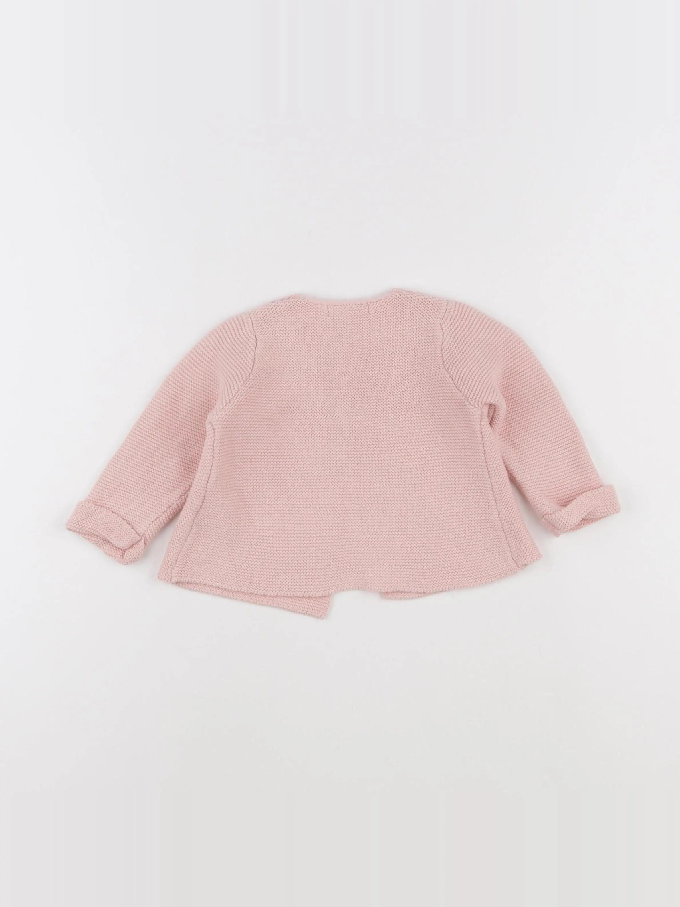 Vertbaudet - gilet rose - 6 mois