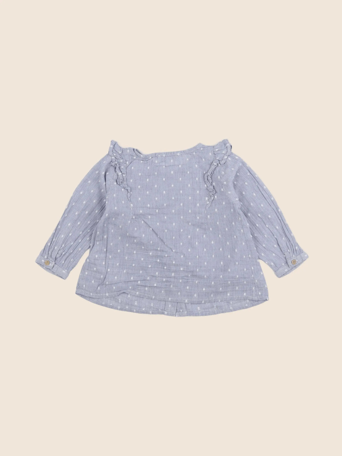 Vertbaudet - blouse bleu - 12 mois