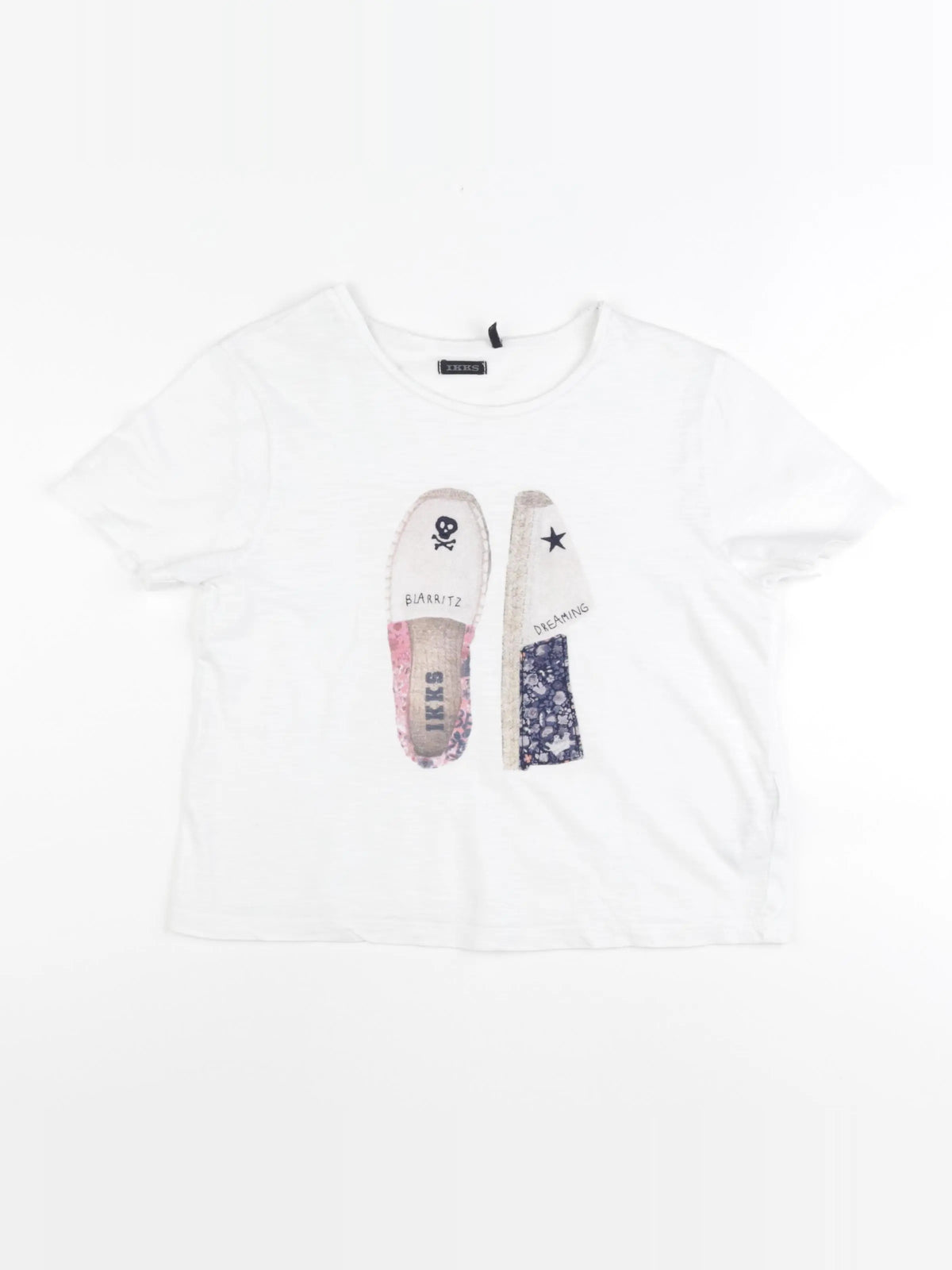 IKKS - tee-shirt blanc - 10 ans