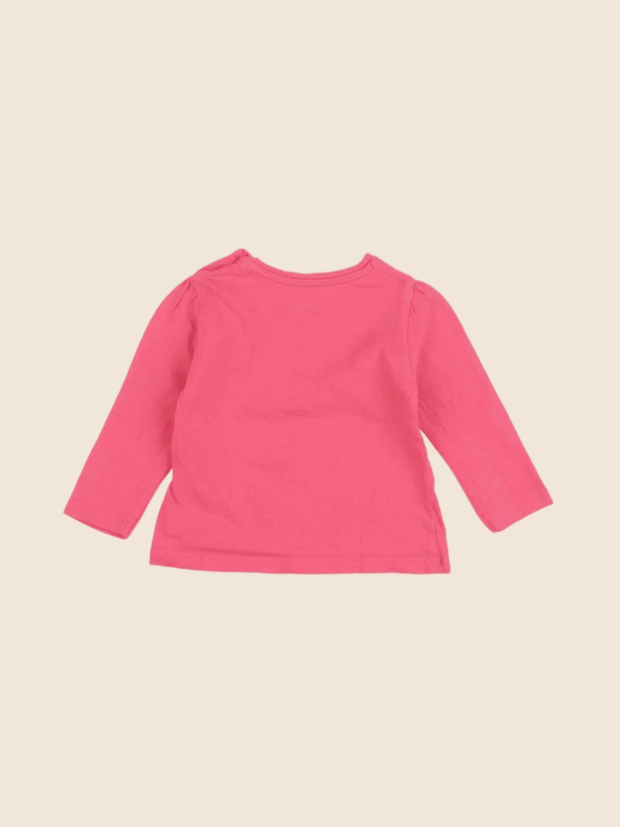 Vertbaudet - tee-shirt rose - 6 mois