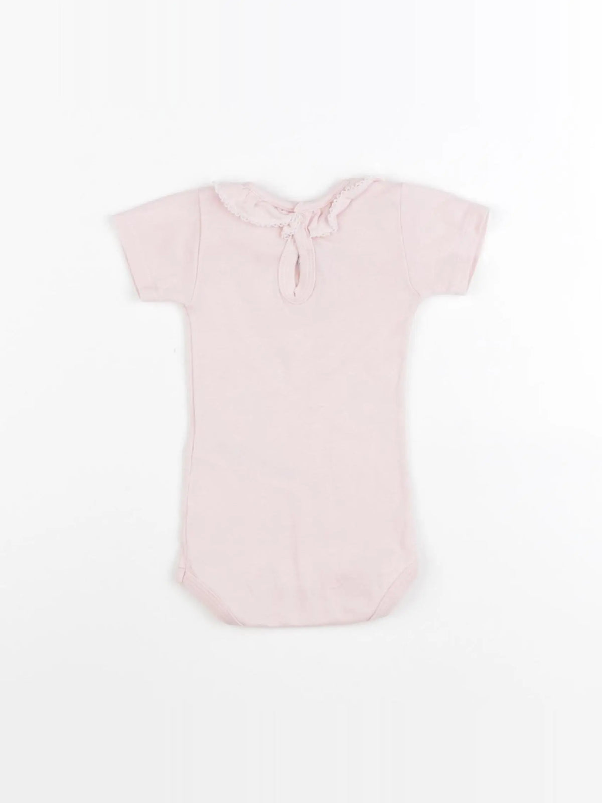 Petit Bateau - body à col rose - 3 mois
