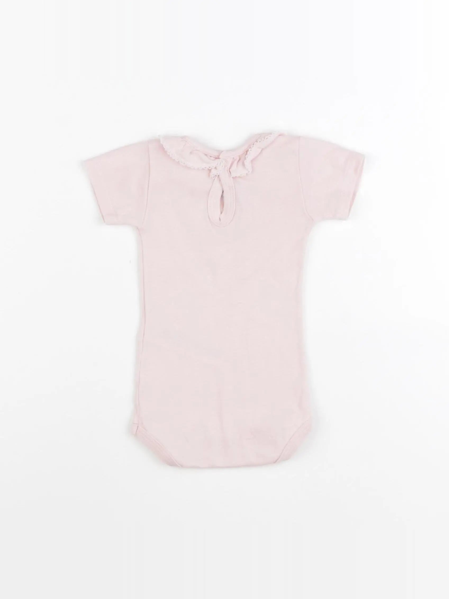 Petit Bateau - body à col rose - 3 mois