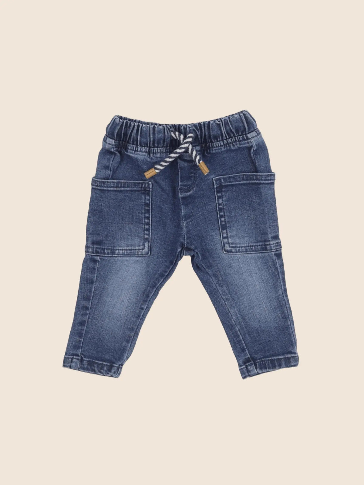 Vertbaudet - jean bleu - 3 mois