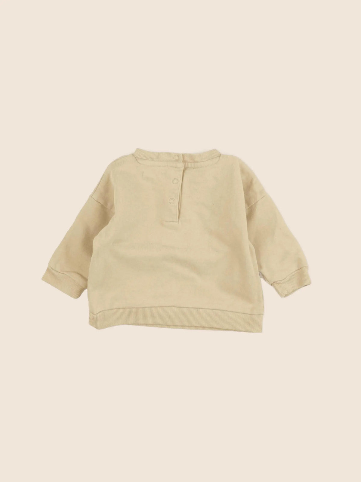 Vertbaudet - sweat jaune - 6 mois