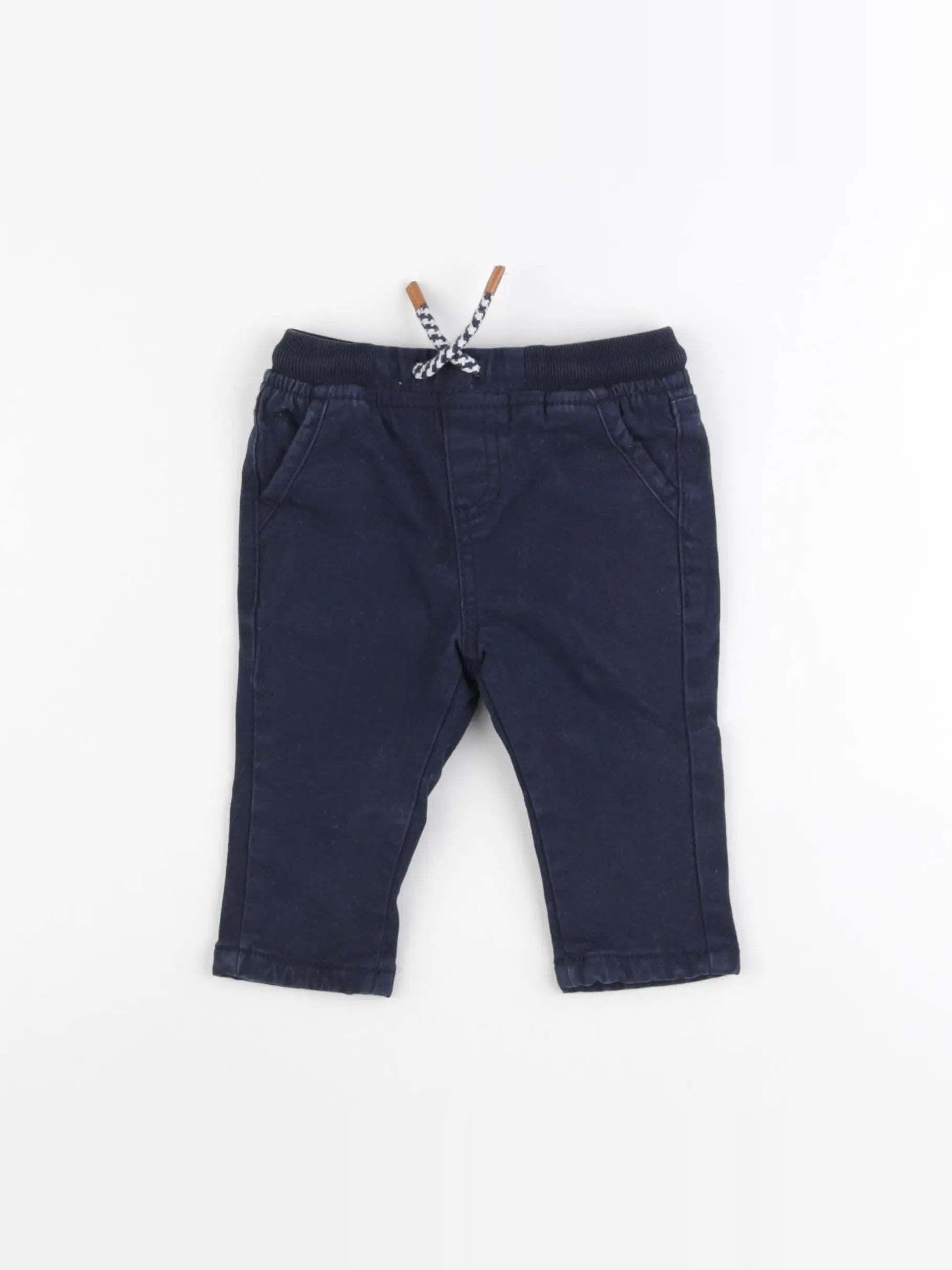 Vertbaudet - pantalon bleu - 6 mois