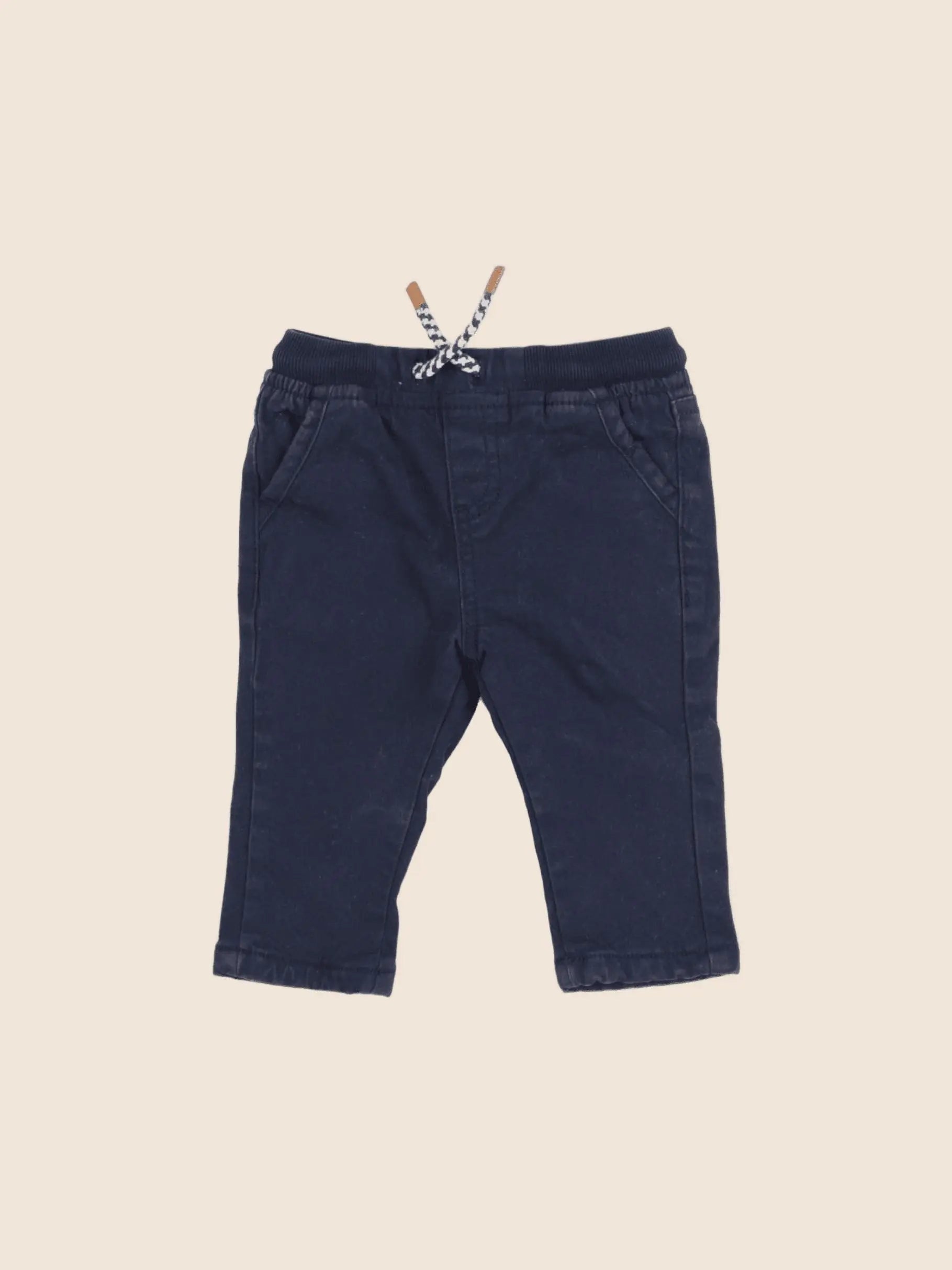 Vertbaudet - pantalon bleu - 6 mois
