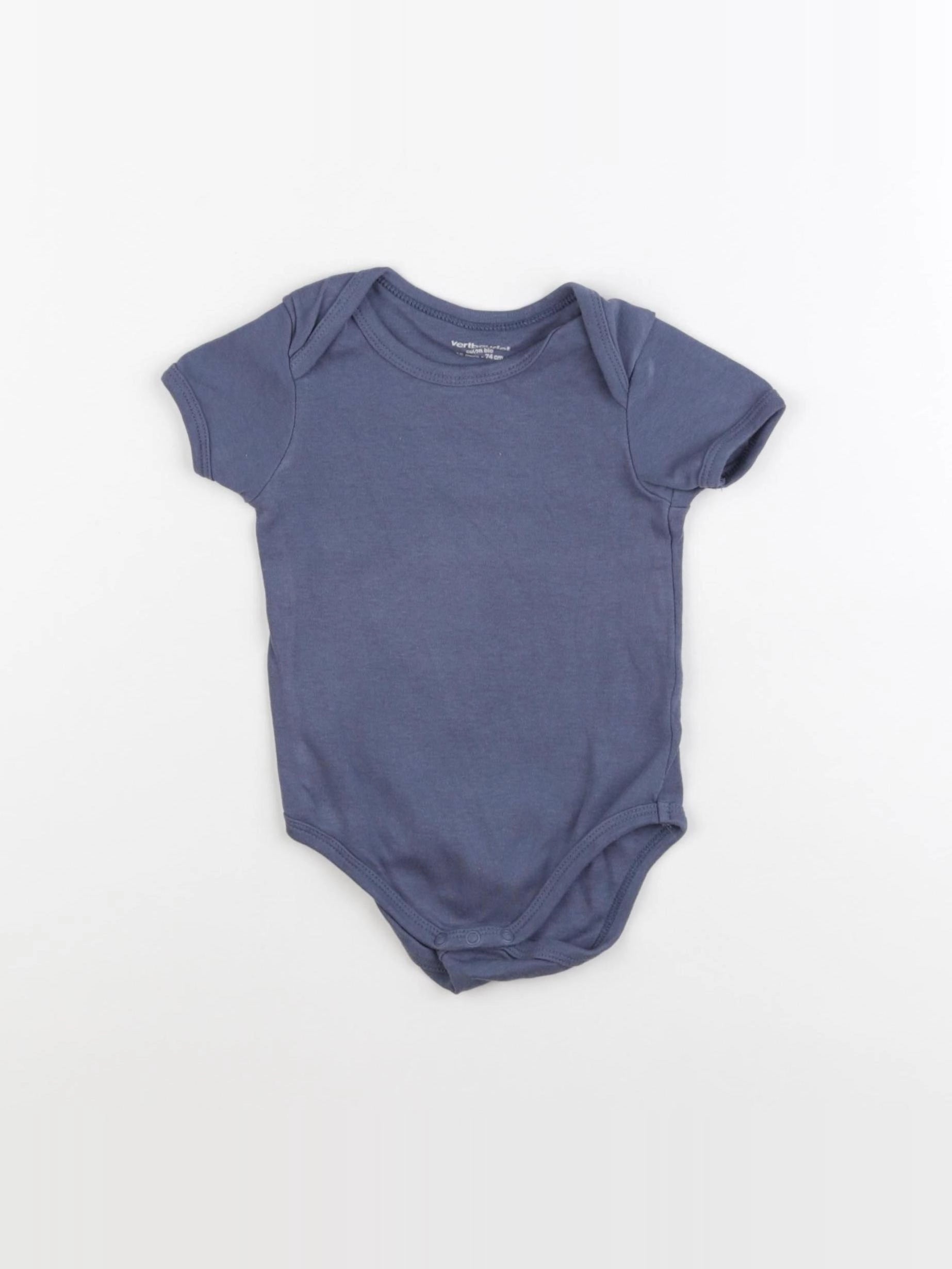 Vertbaudet - body bleu - 12 mois