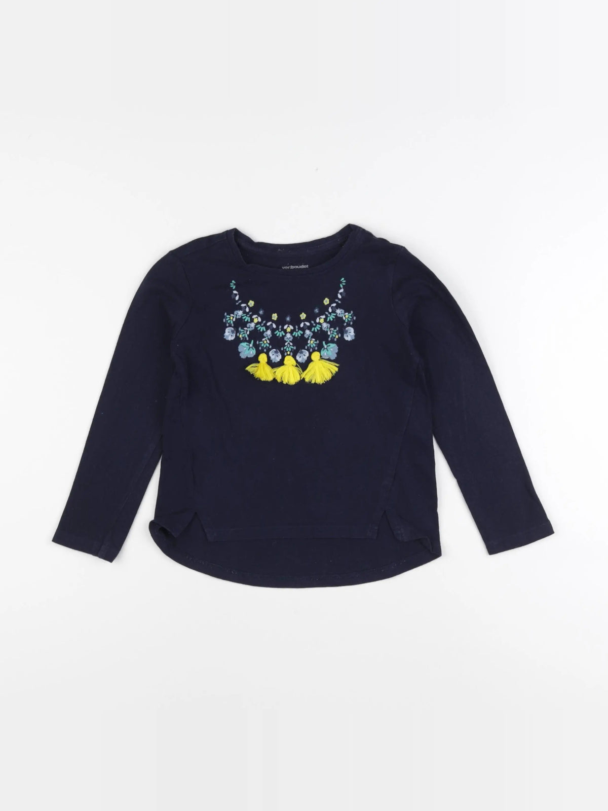 Vertbaudet - tee-shirt bleu - 4 ans