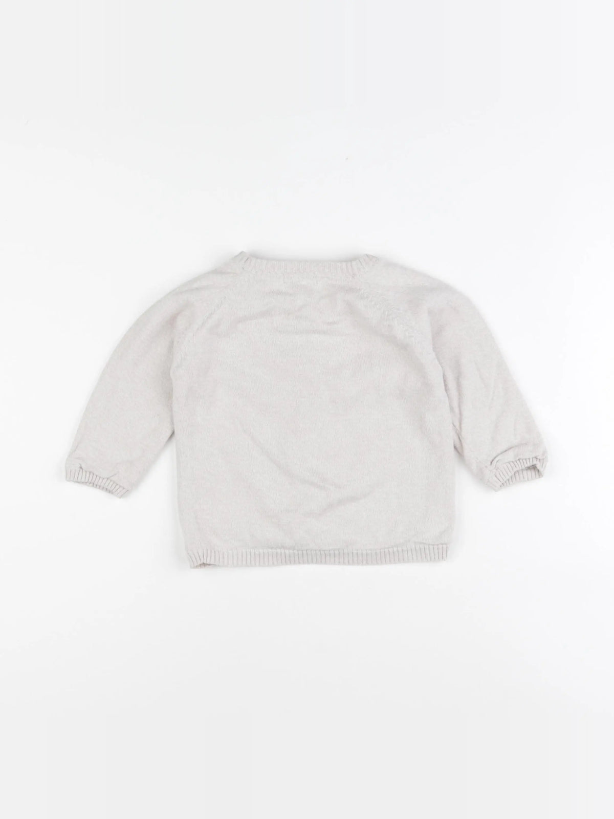 Vertbaudet - gilet beige - 12 mois