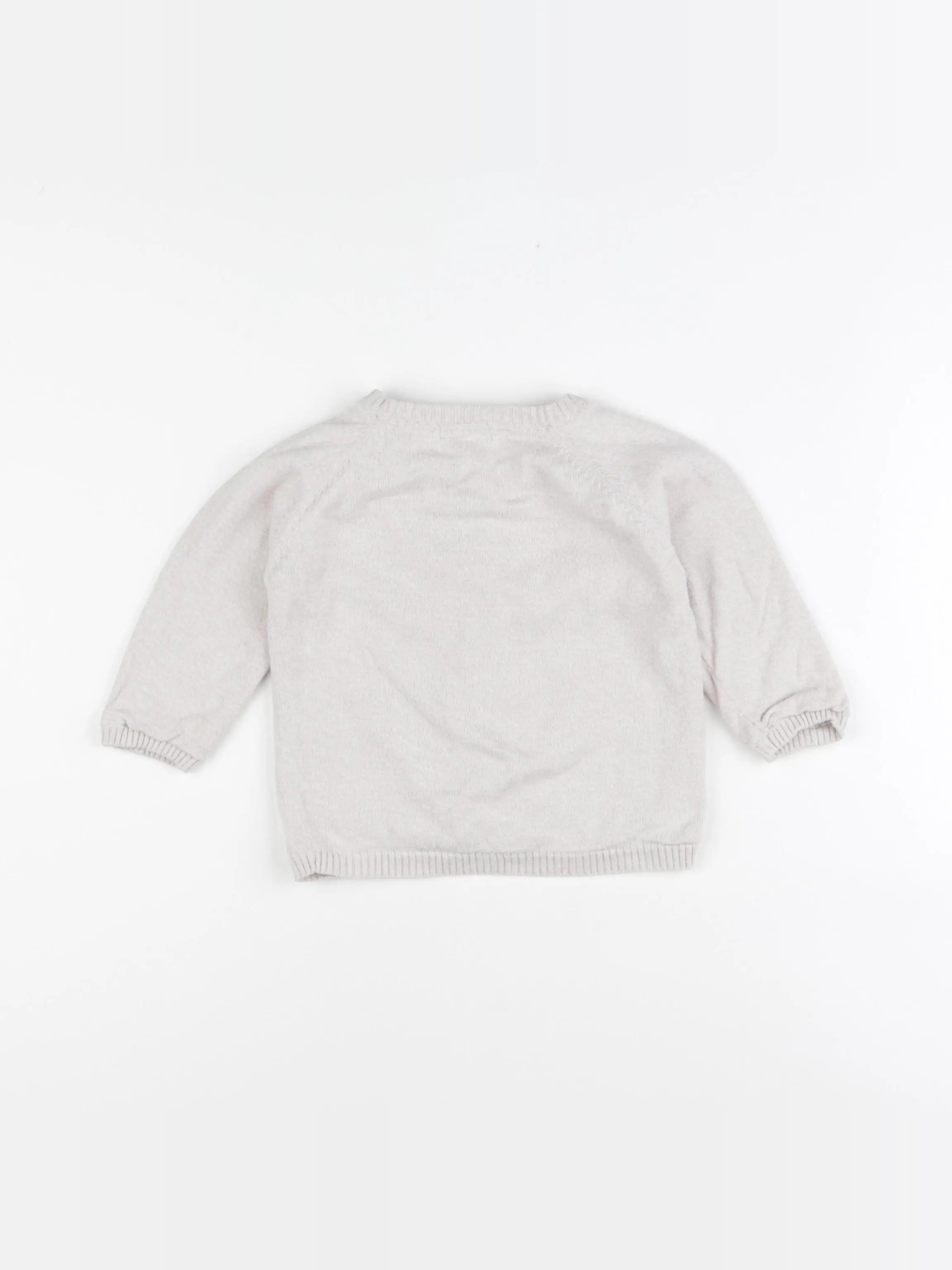 Vertbaudet - gilet beige - 12 mois