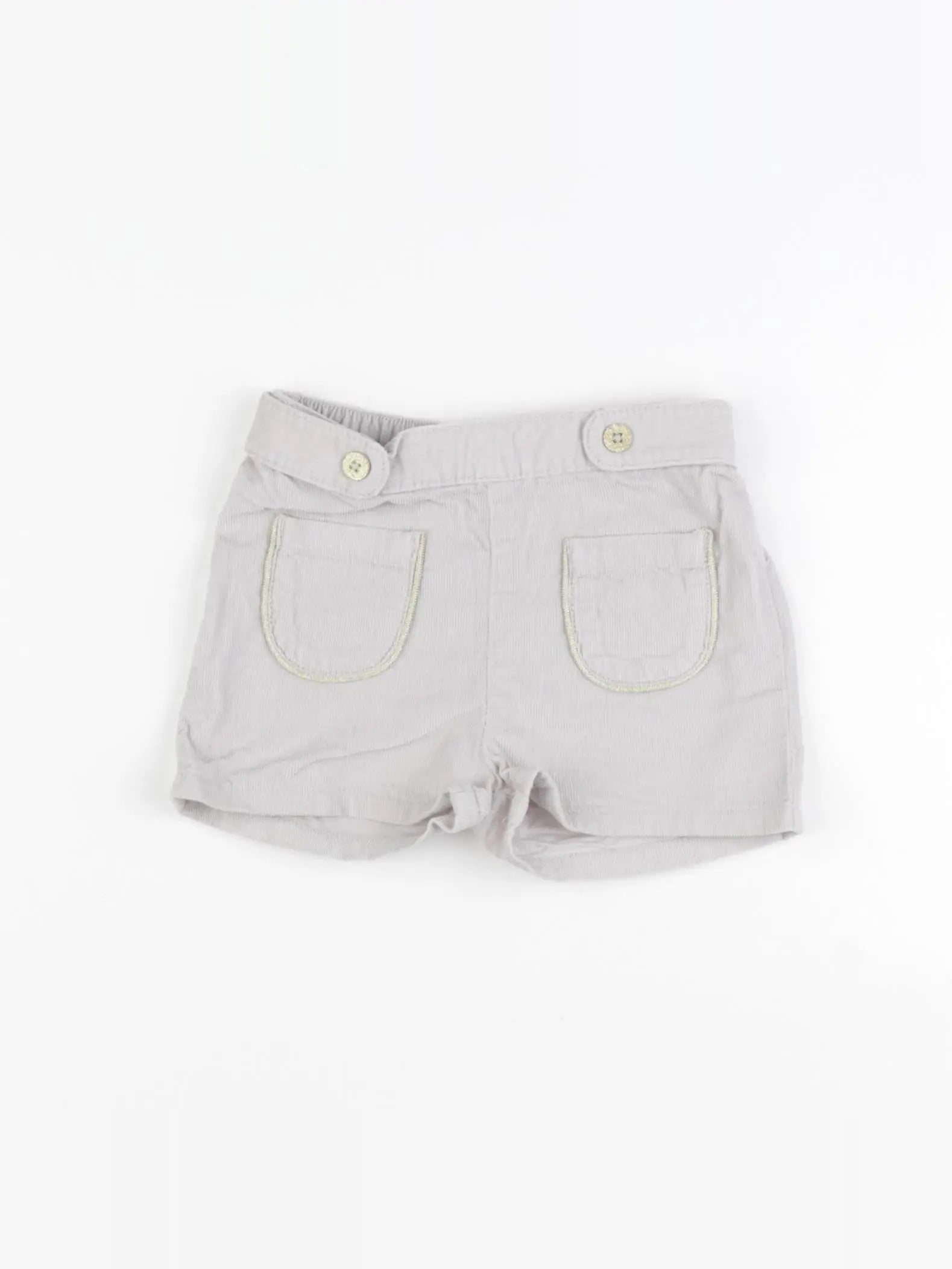 Vertbaudet - short gris, or - 24 mois