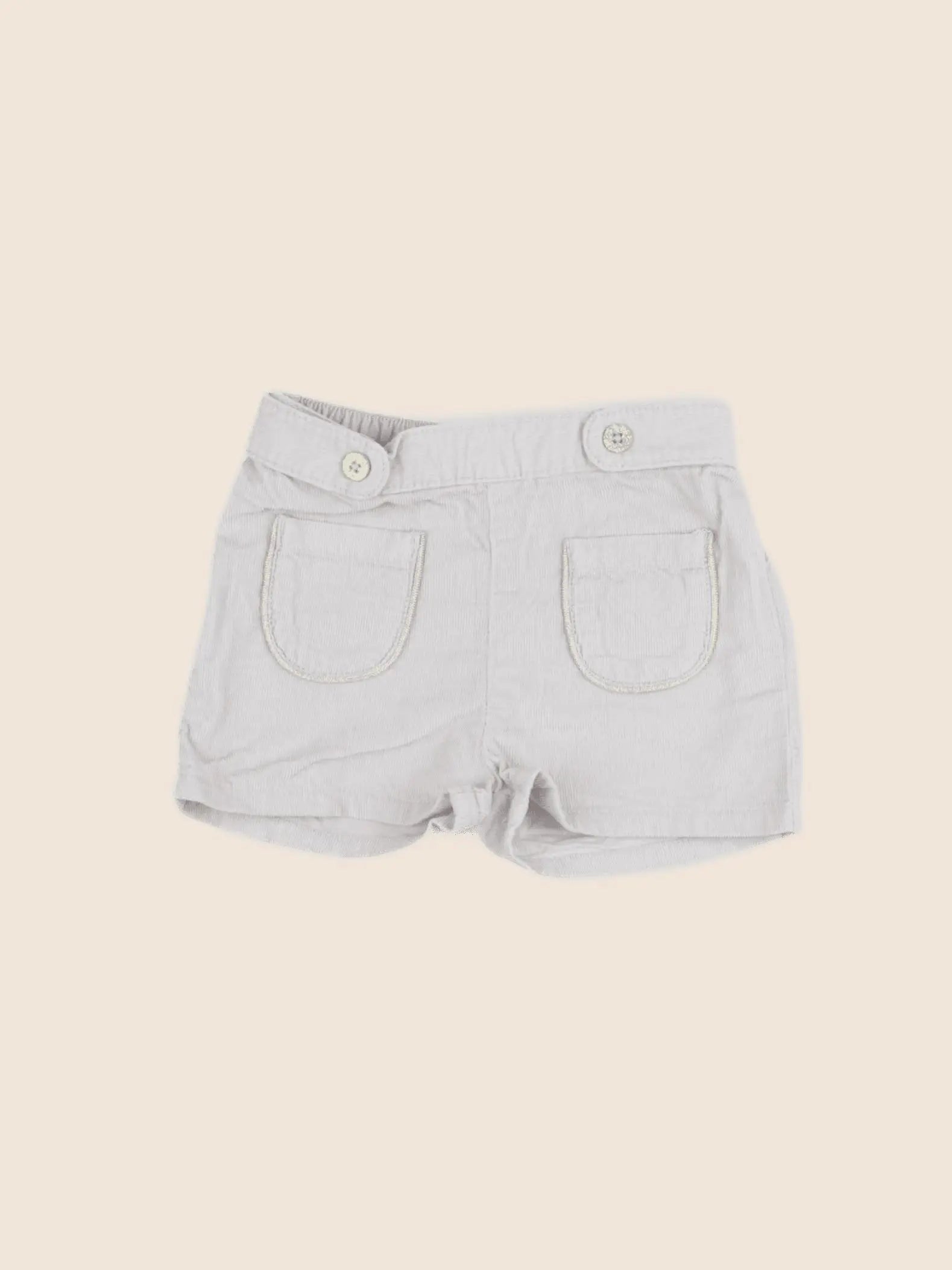Vertbaudet - short gris, or - 24 mois