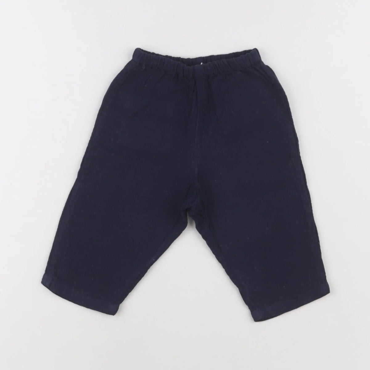 Bonton - pantalon bleu - 12 mois