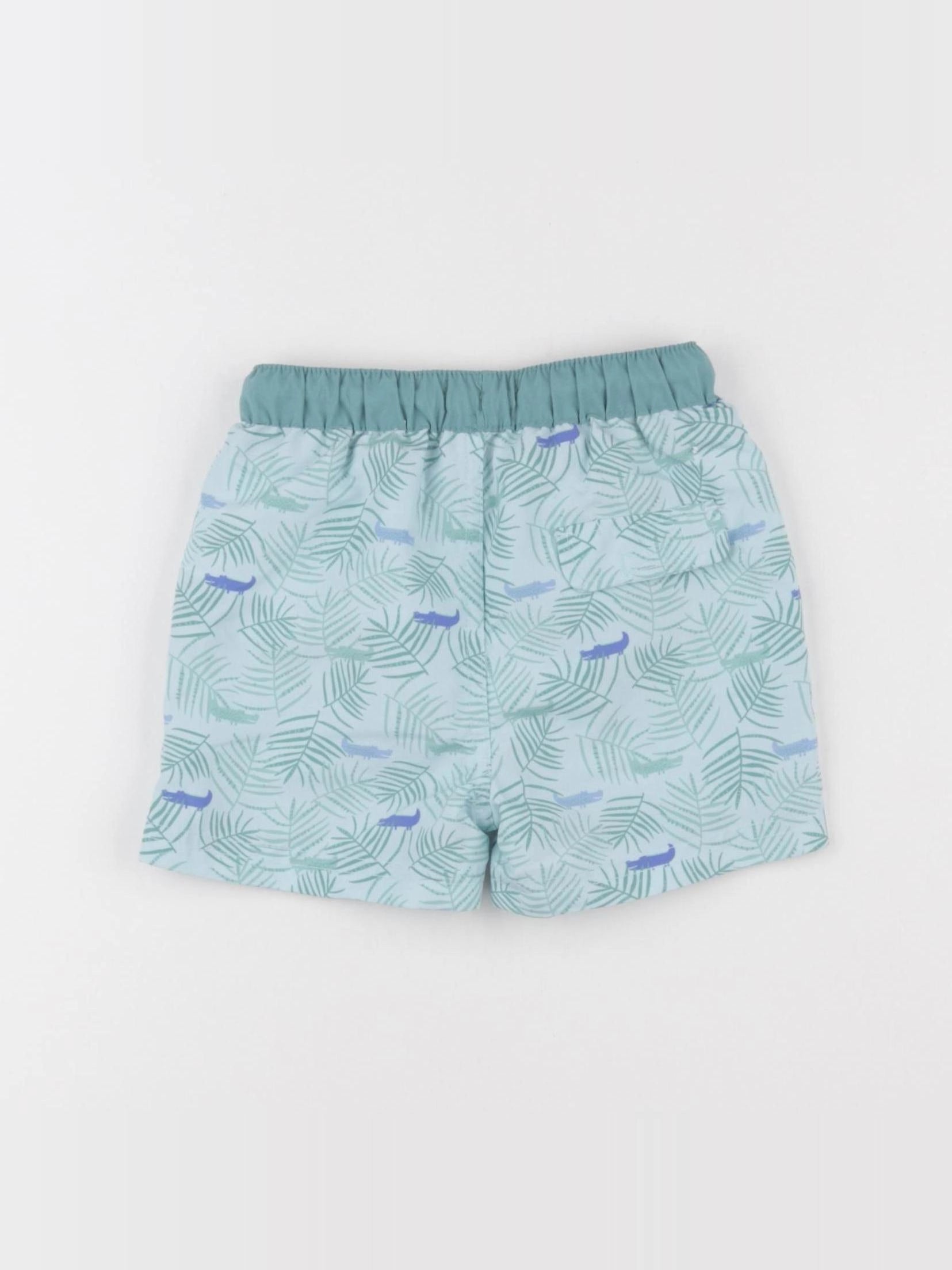 Vertbaudet - maillot de bain vert - 12 mois