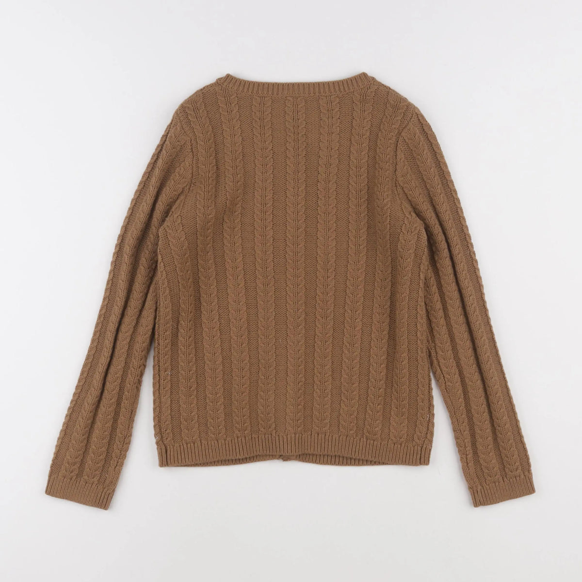 Petit Bateau - gilet marron - 8 ans