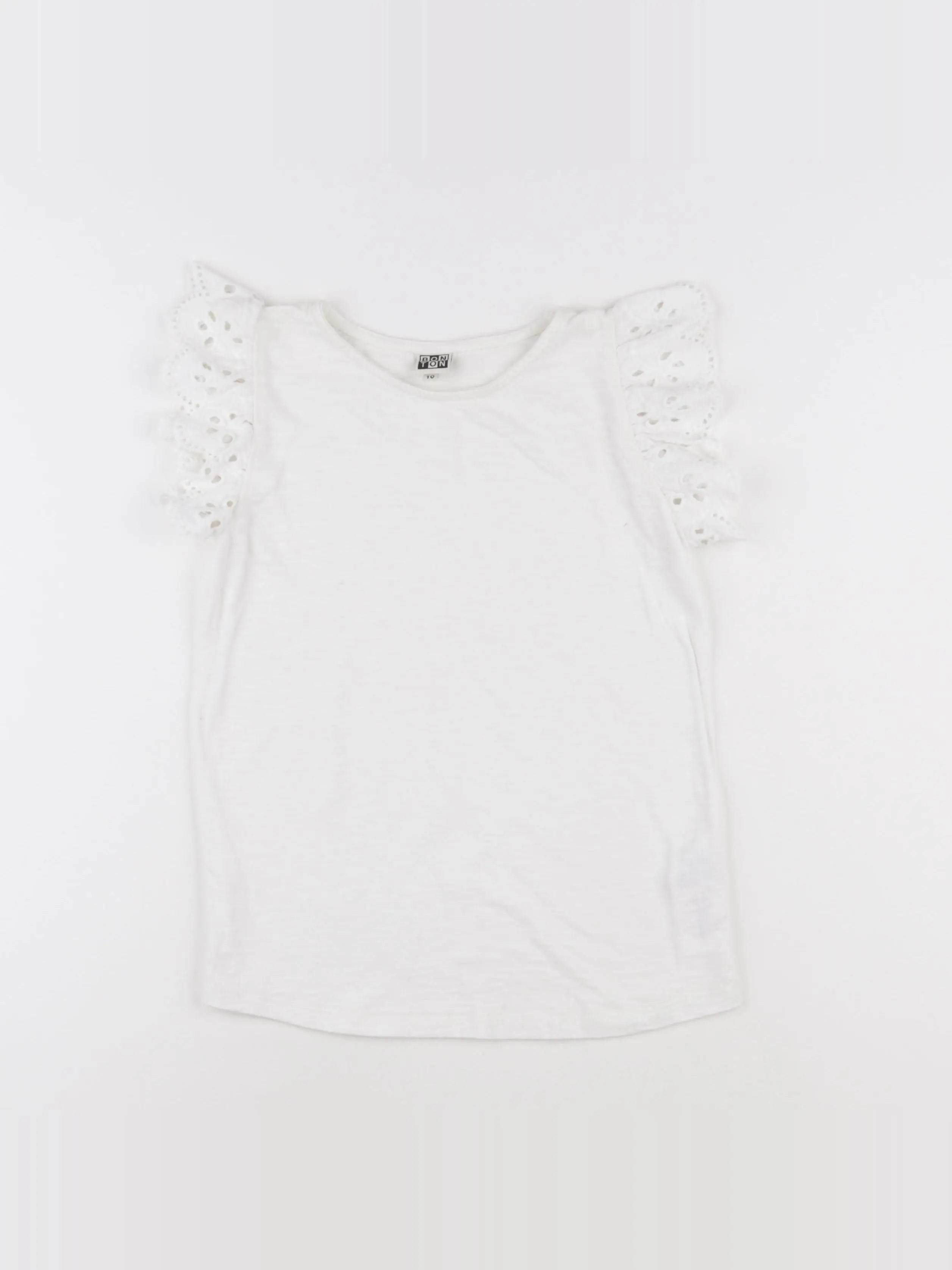 Bonton - tee-shirt blanc - 10 ans