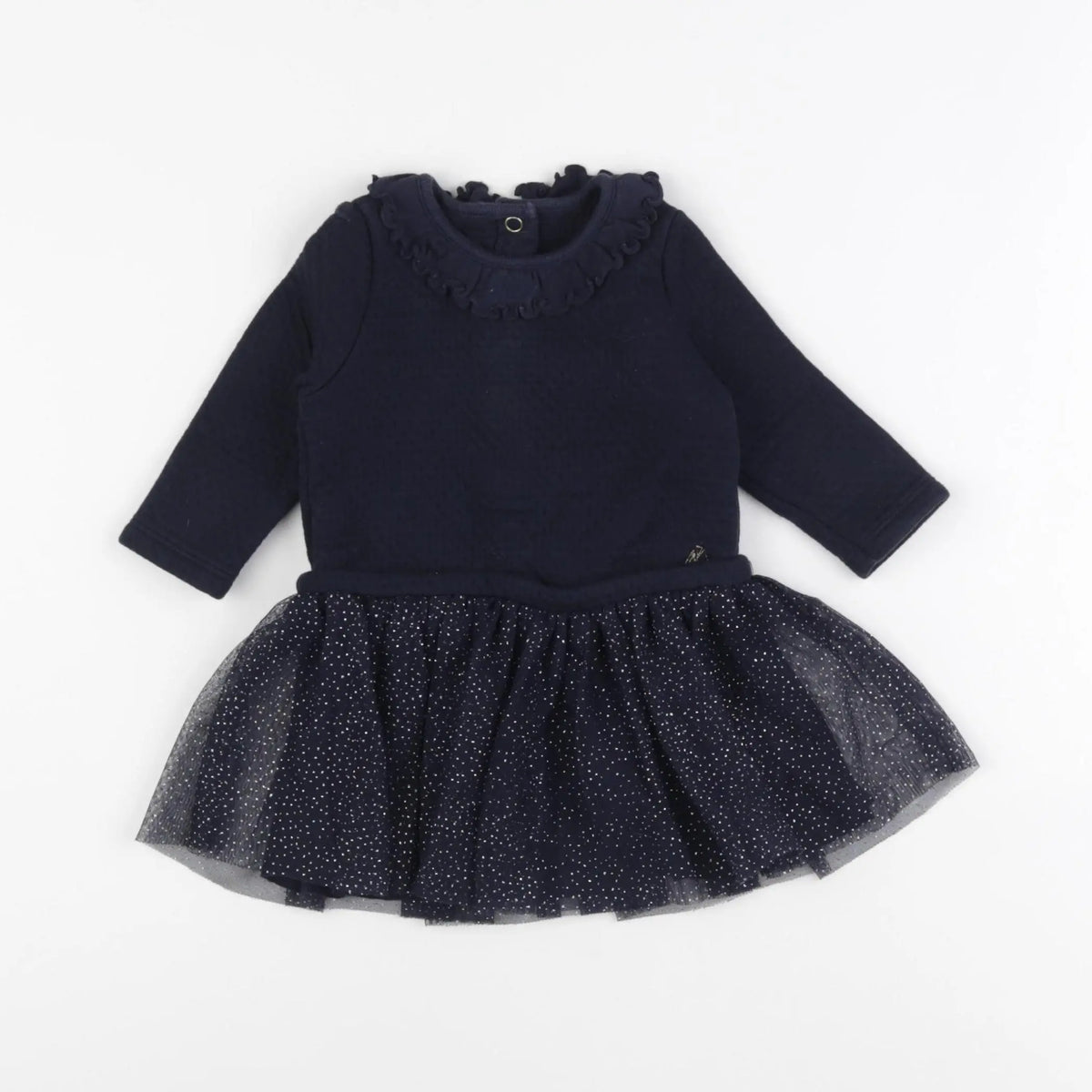 Petit Bateau - robe bleu - 6 mois