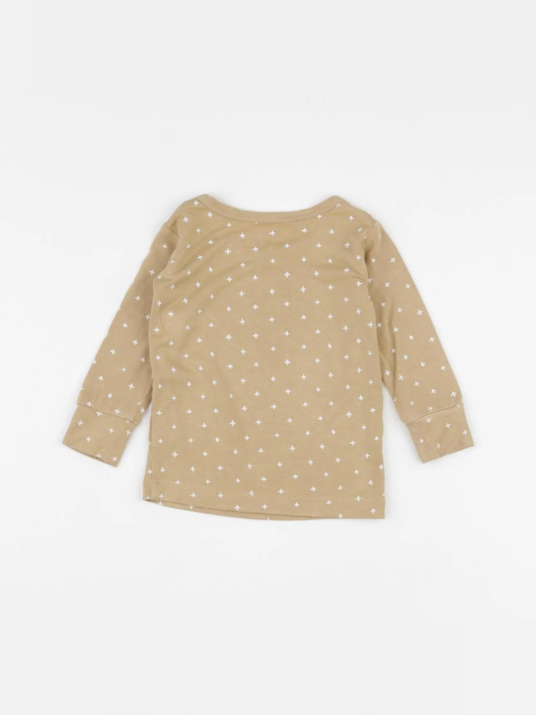 Quincy Mae - tee-shirt beige - 3/6 mois