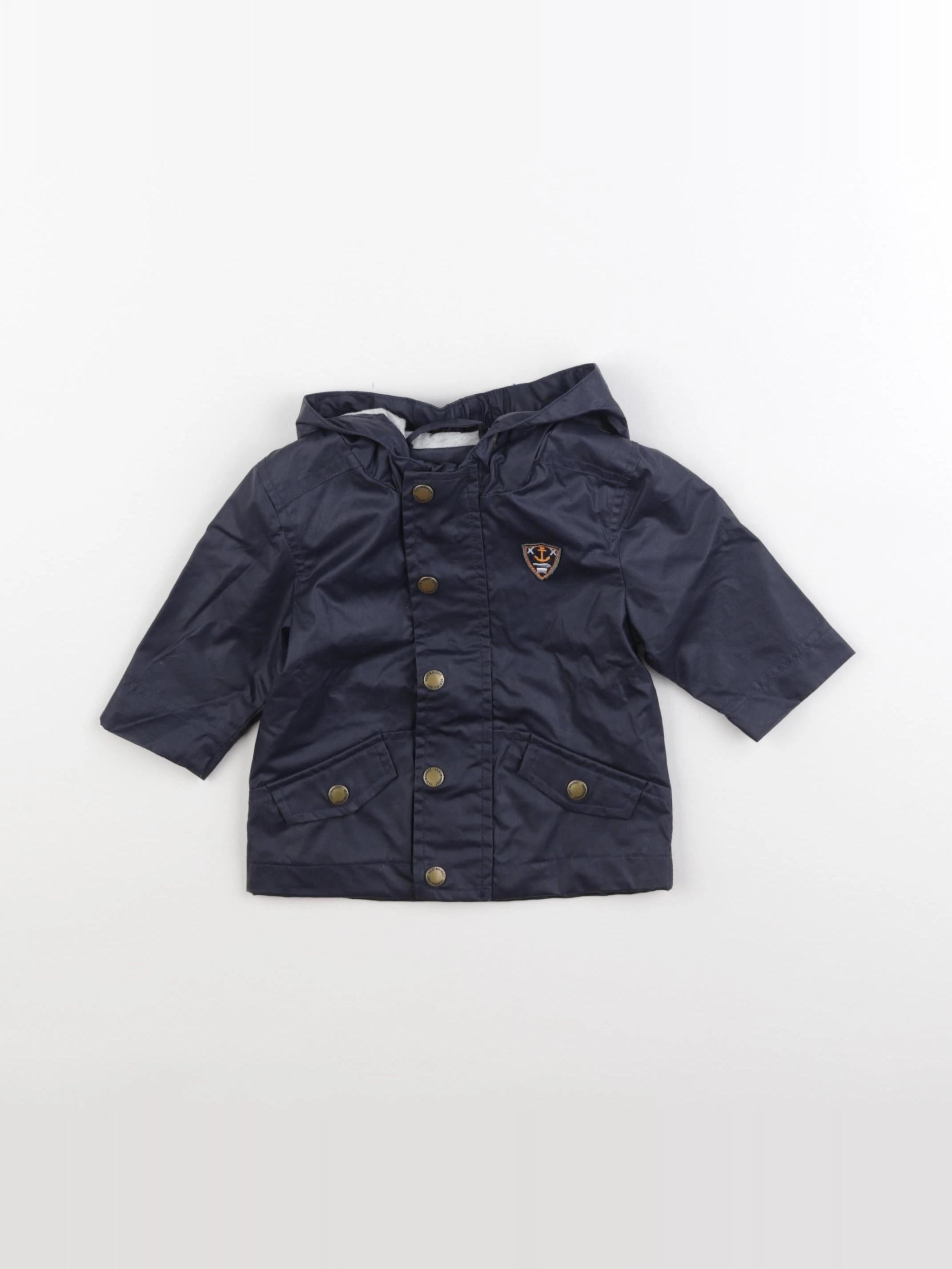 Vertbaudet - imperméable bleu - 3 mois