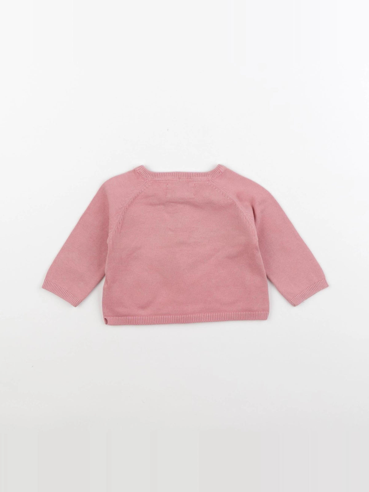 Zara - gilet rose - 3/6 mois