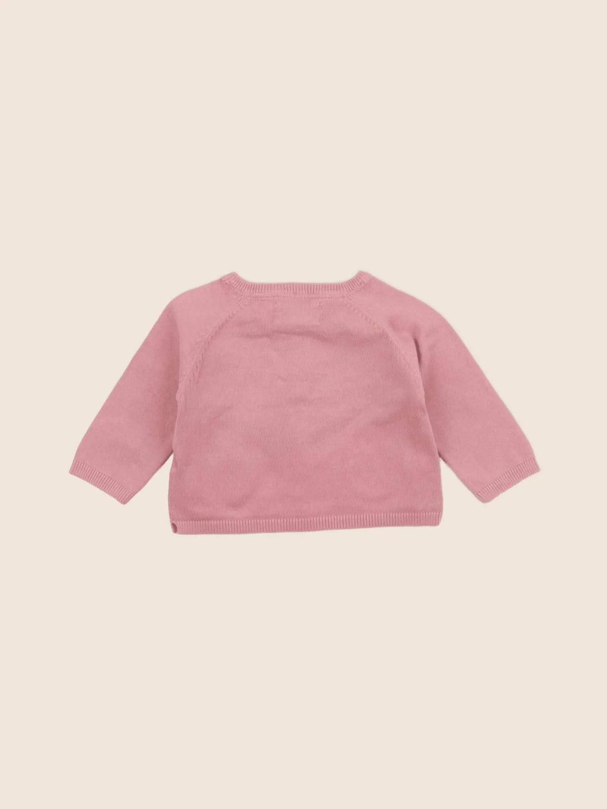 Zara - gilet rose - 3/6 mois