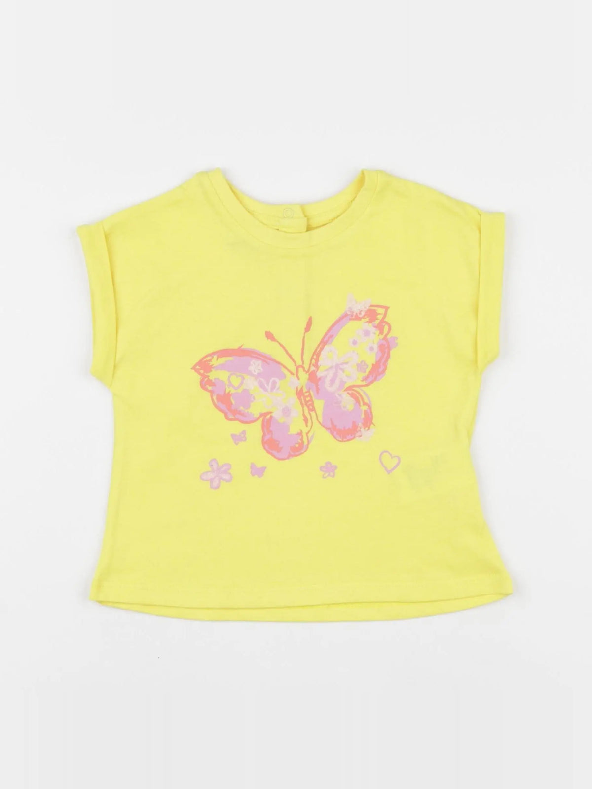 Vertbaudet - tee-shirt jaune - 18 mois
