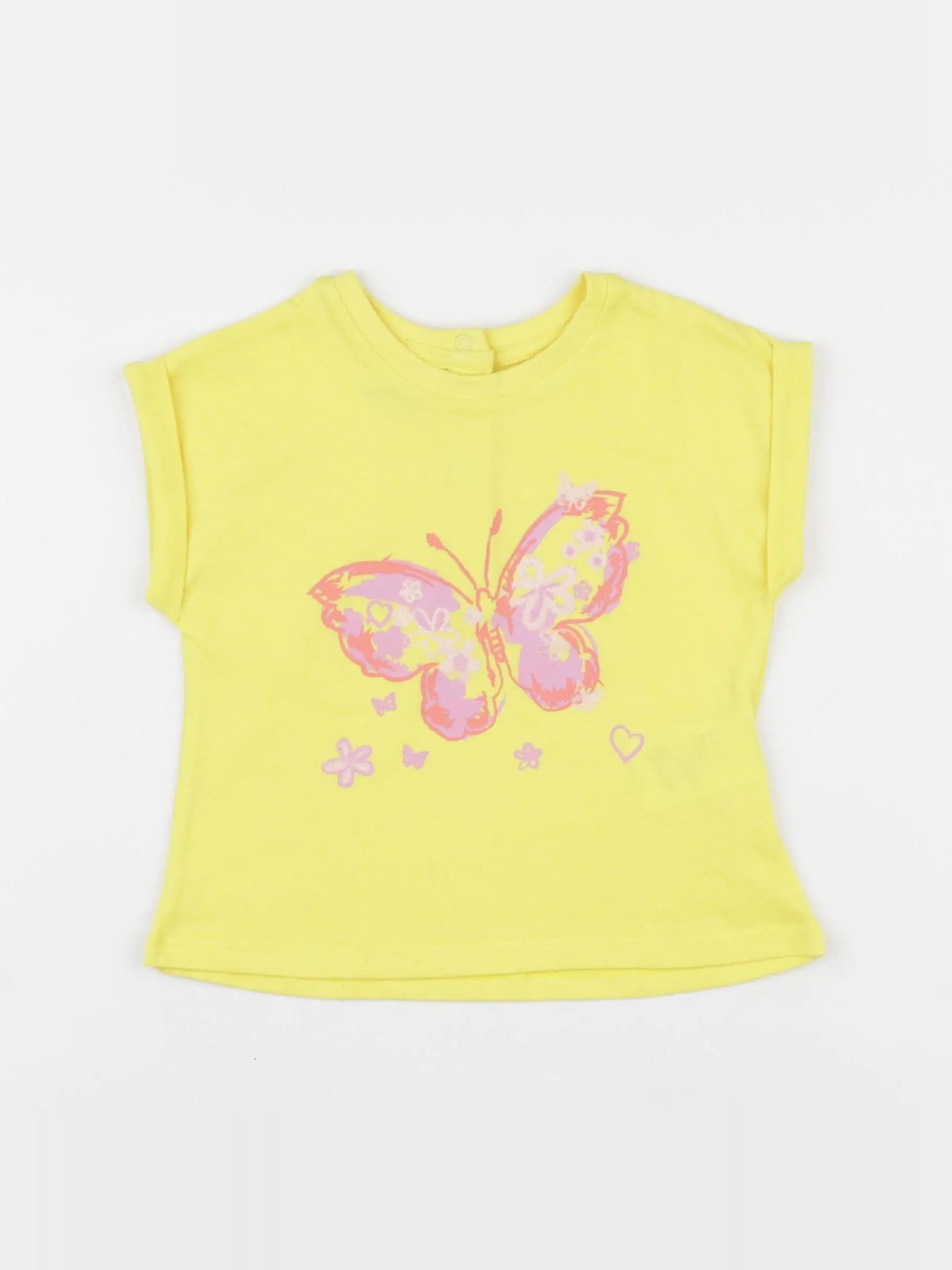 Vertbaudet - tee-shirt jaune - 18 mois