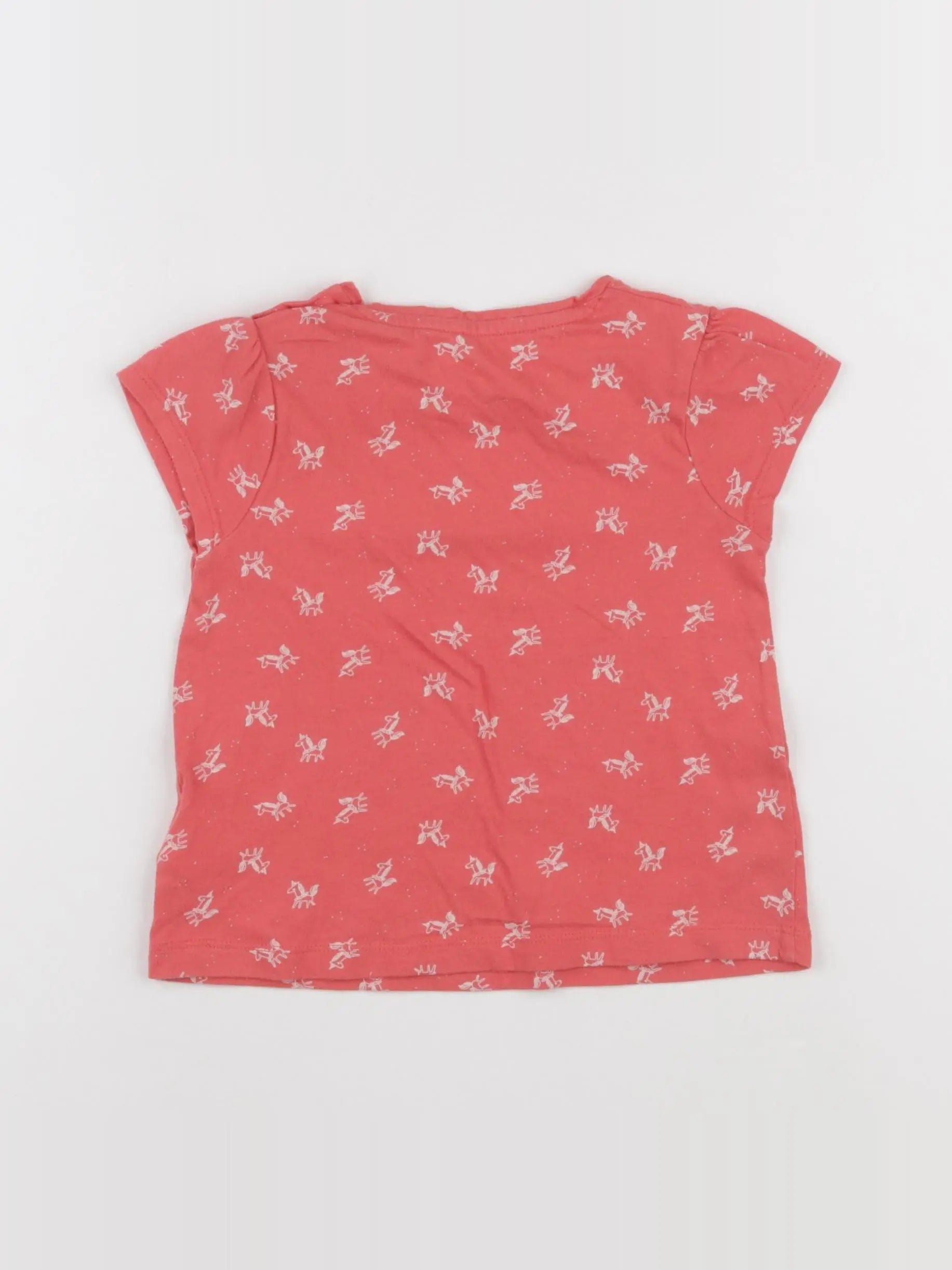 Vertbaudet - tee-shirt rose - 2 ans