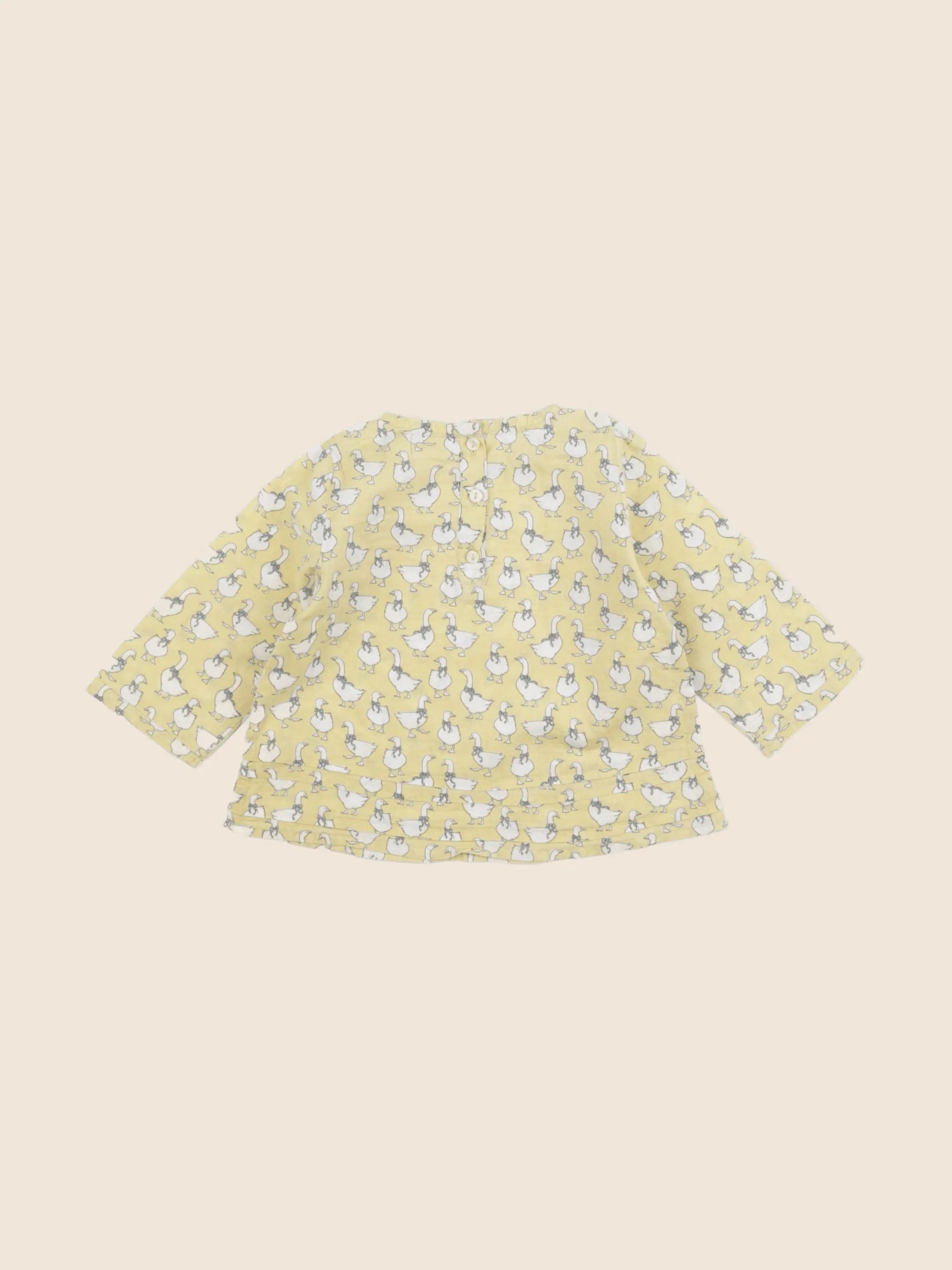 Bouchara - blouse jaune - 6 mois