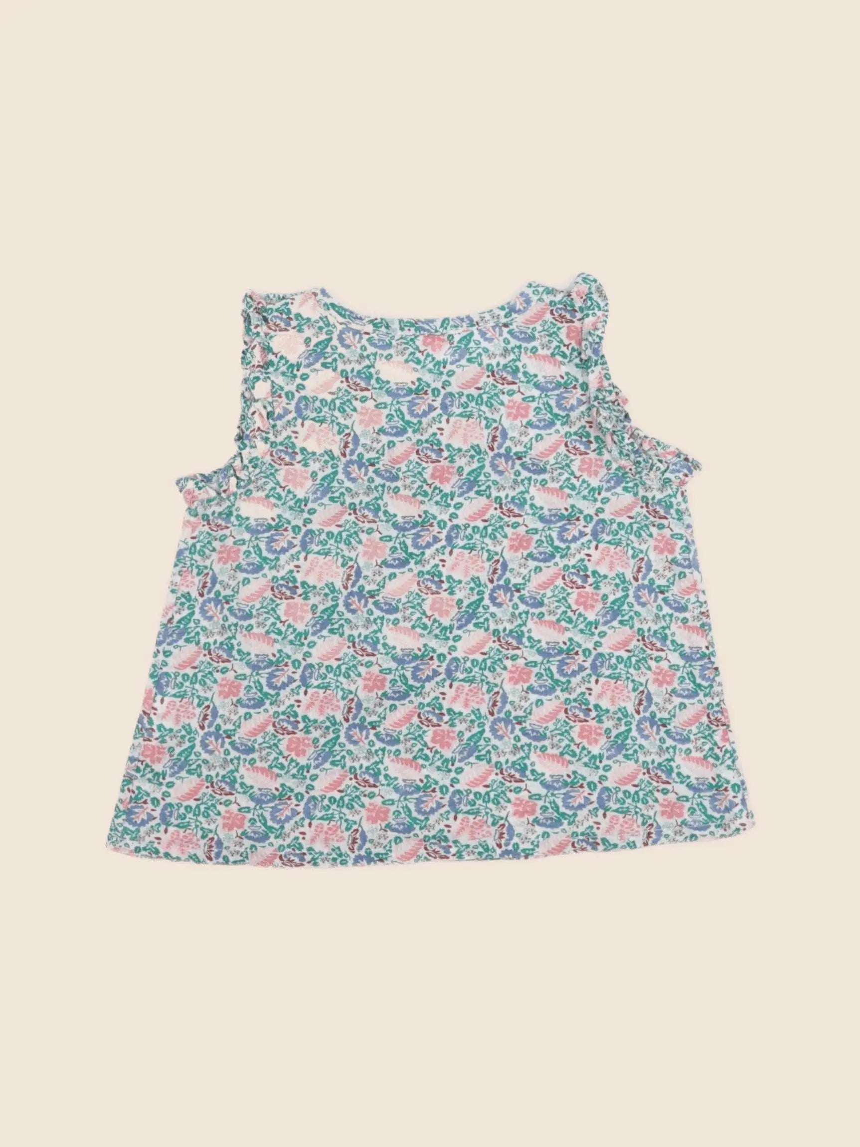 Boutchou - blouse vert - 9 mois