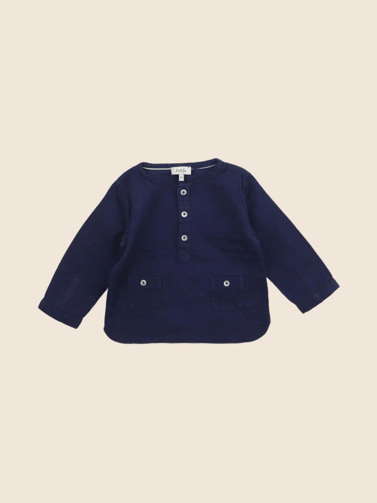 Natalys - blouse bleu - 6 mois