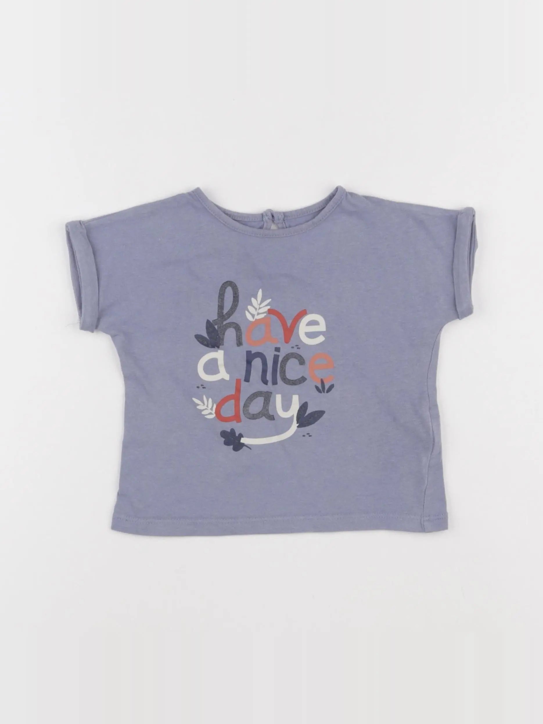 Boutchou - tee-shirt bleu - 18 mois