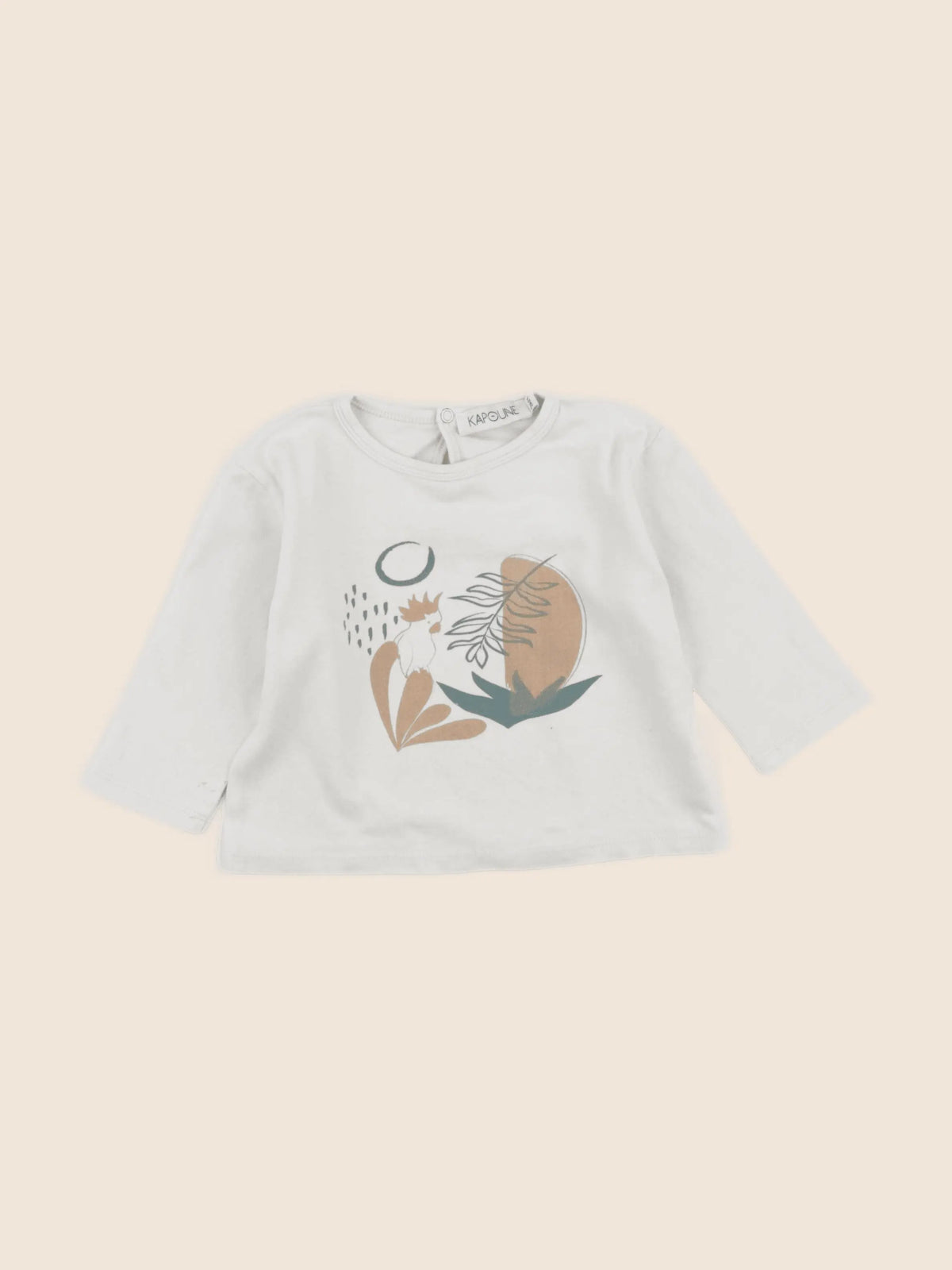 Kapoune - tee-shirt beige - 24 mois