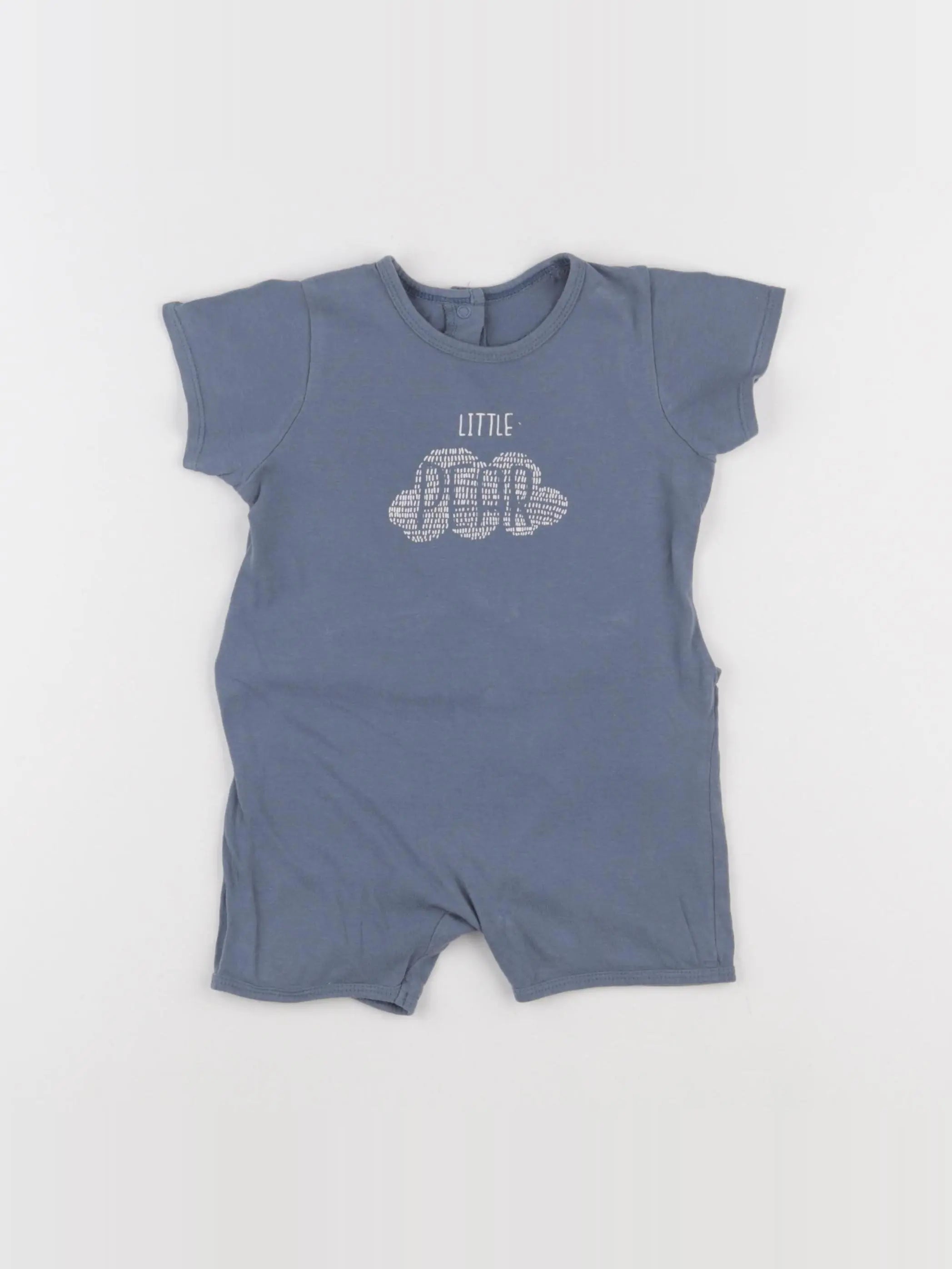 Vertbaudet - pyjama coton bleu - 18 mois