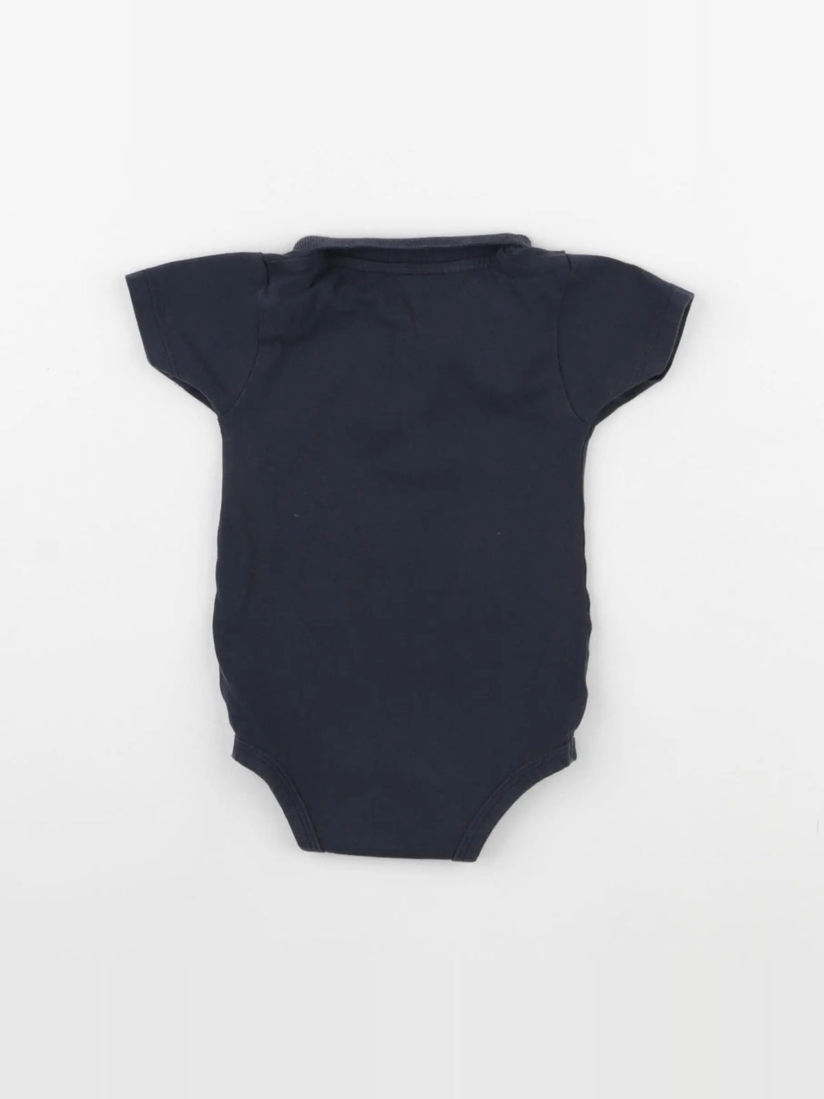 Vertbaudet - body à col bleu - 6 mois