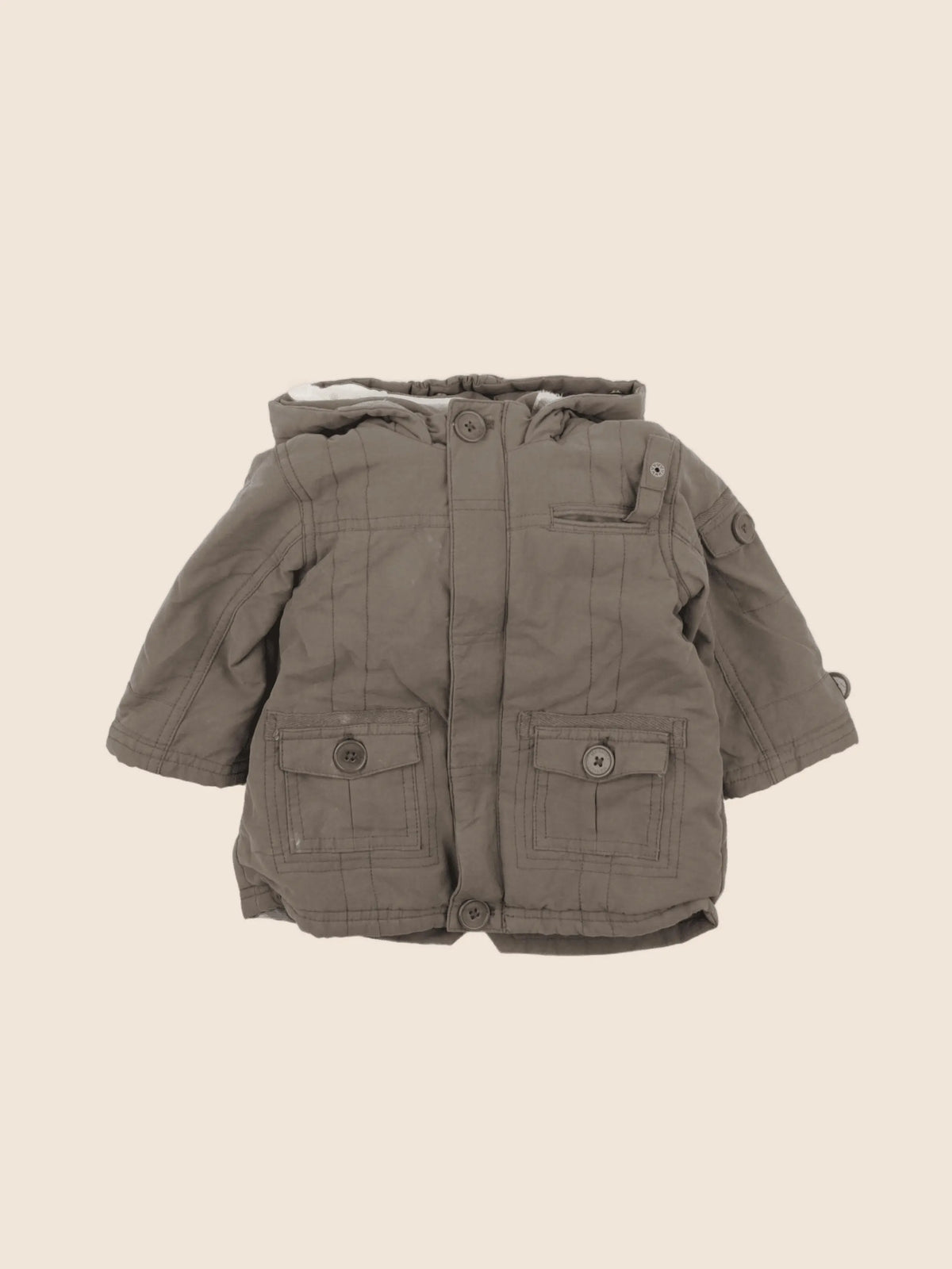 Vertbaudet - parka vert - 12 mois