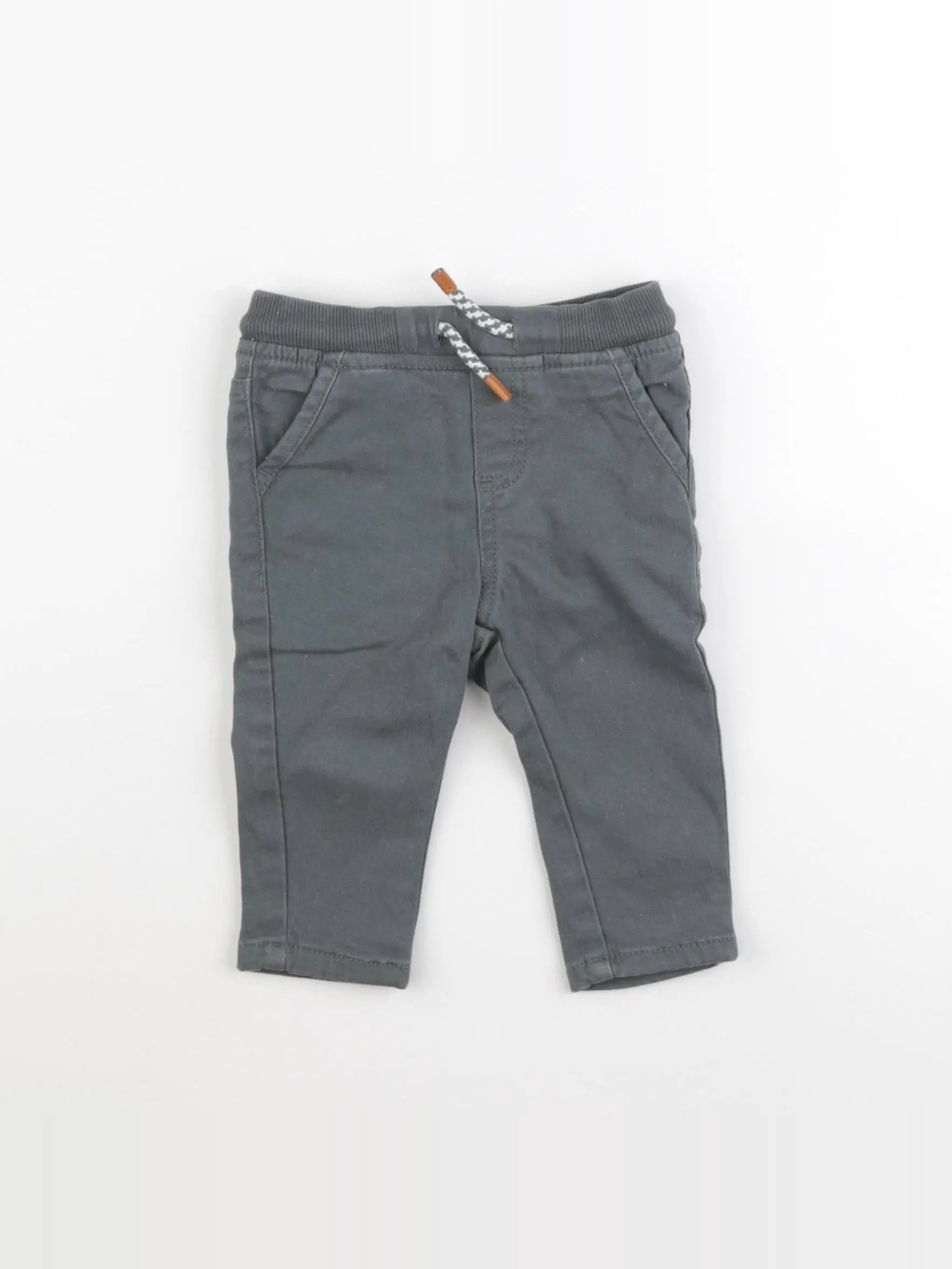 Vertbaudet - pantalon vert - 6 mois