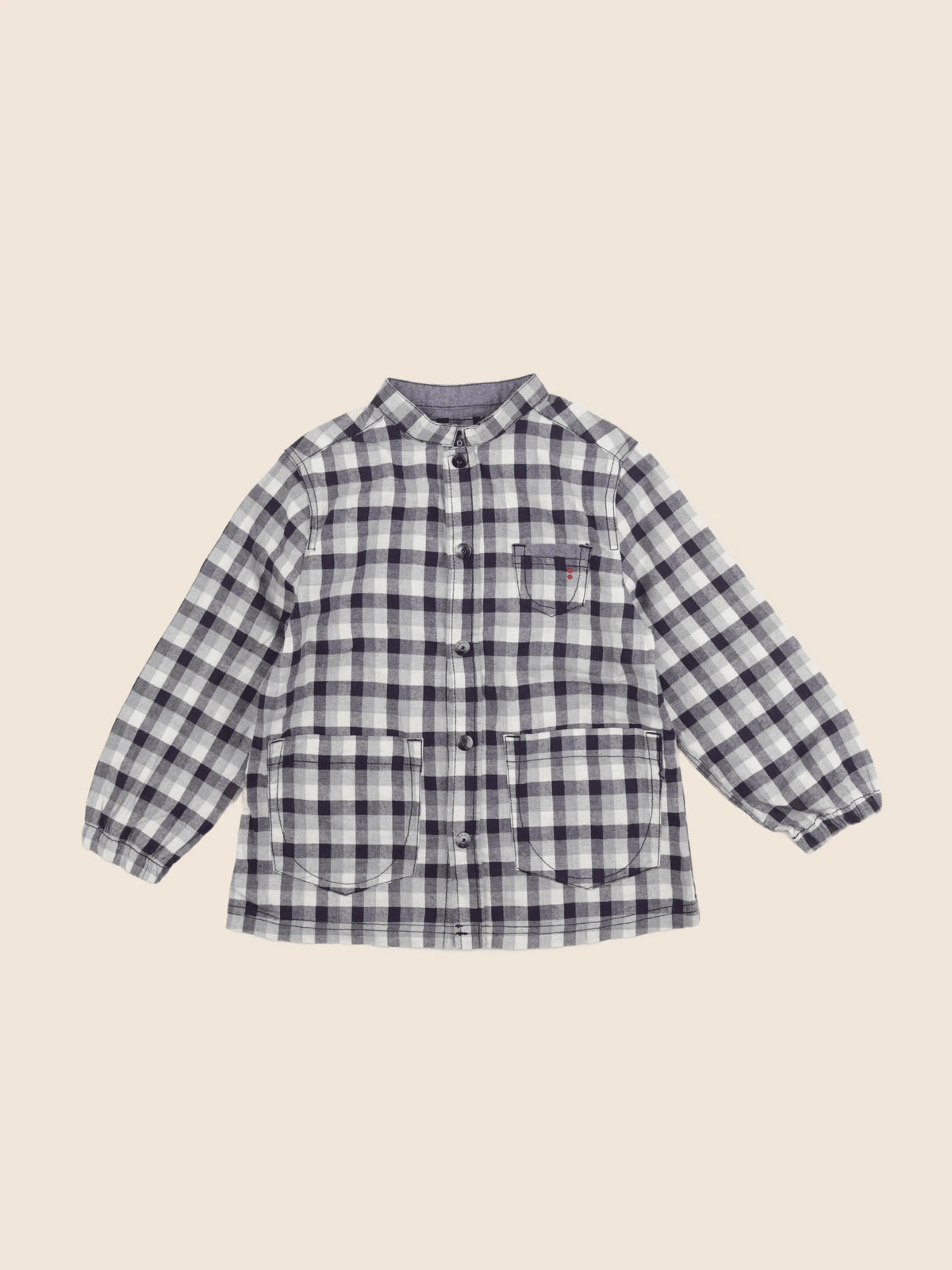 Okaidi - chemise violet, gris - 4 ans