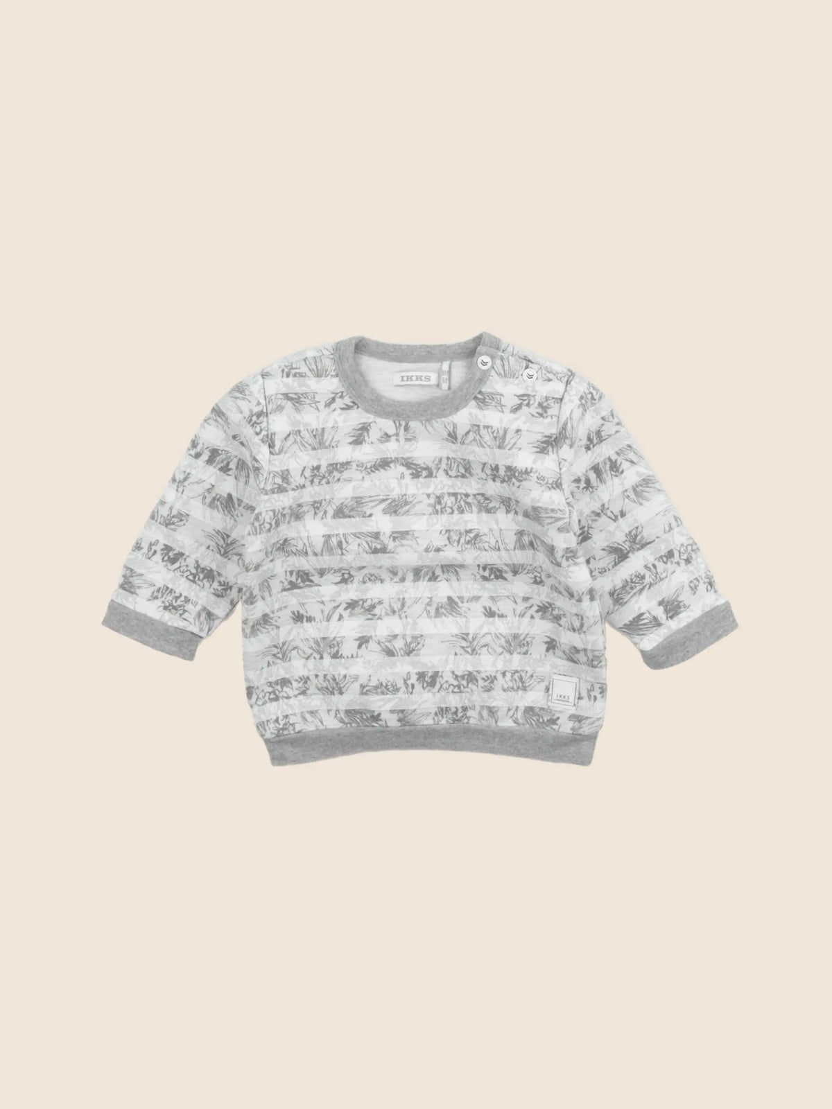 IKKS - sweat gris - 6 mois