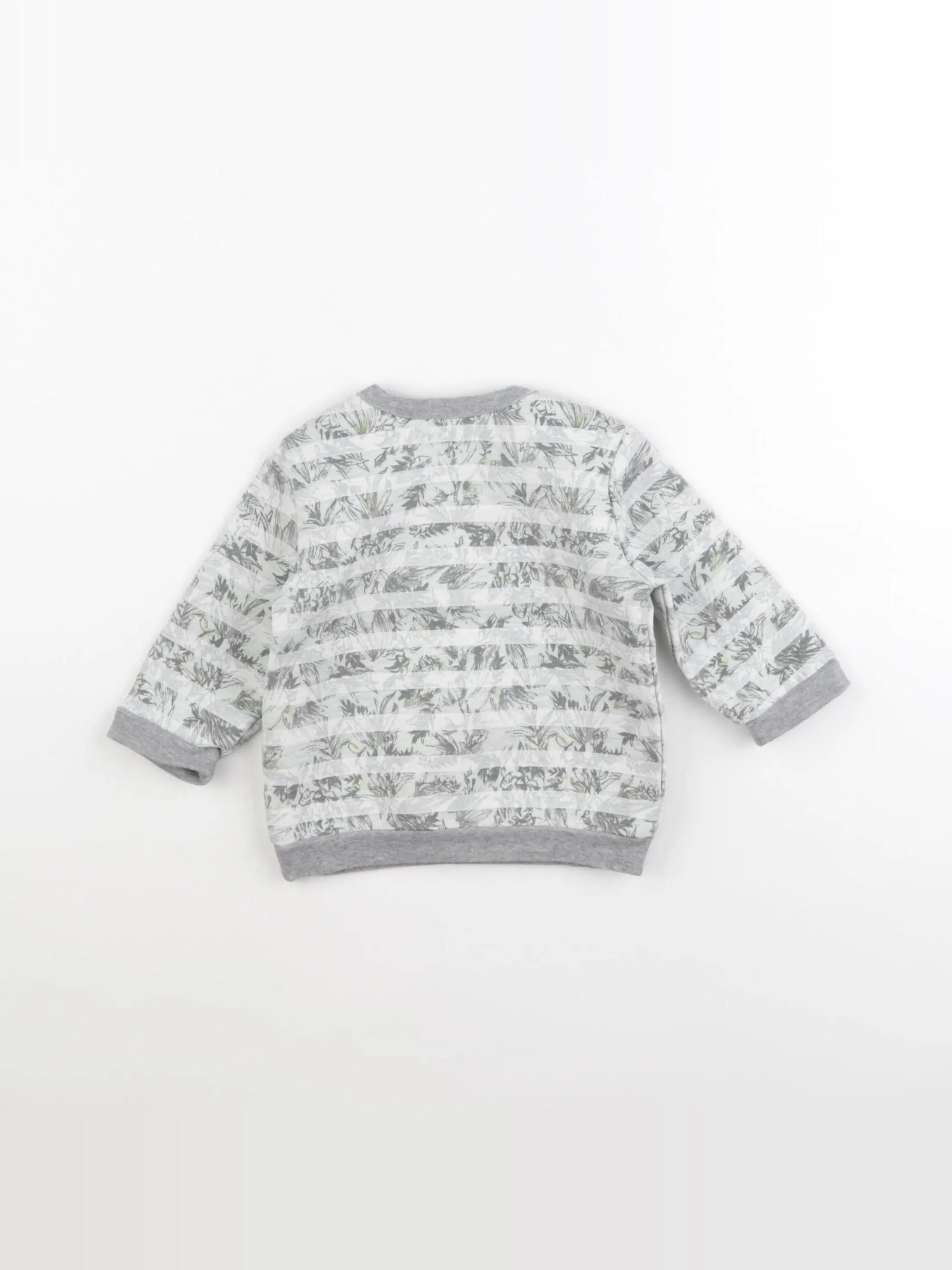IKKS - sweat gris - 6 mois