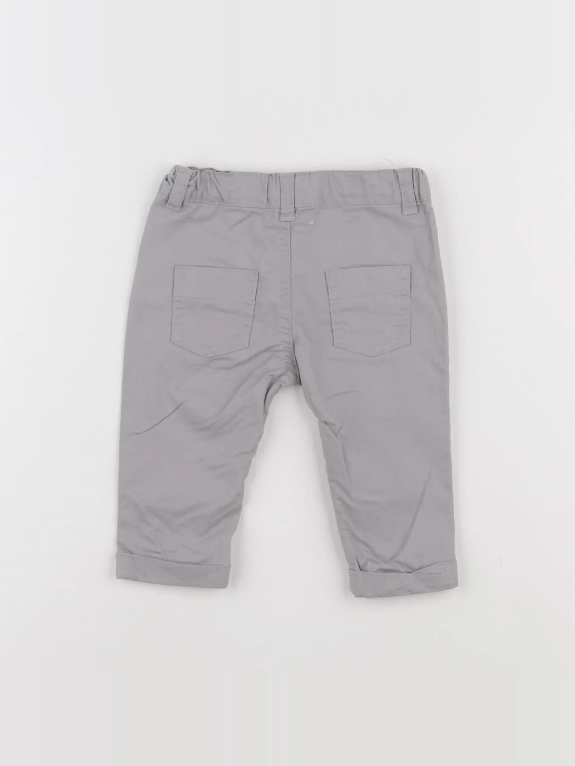Vertbaudet - pantalon gris - 6 mois
