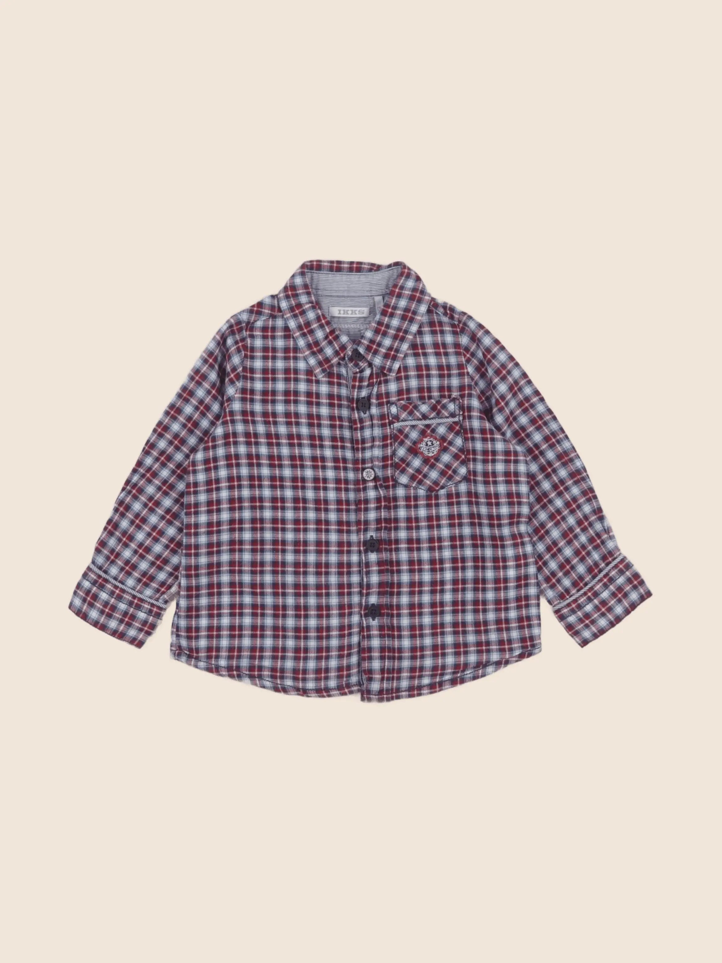 IKKS - chemise rouge - 12 mois
