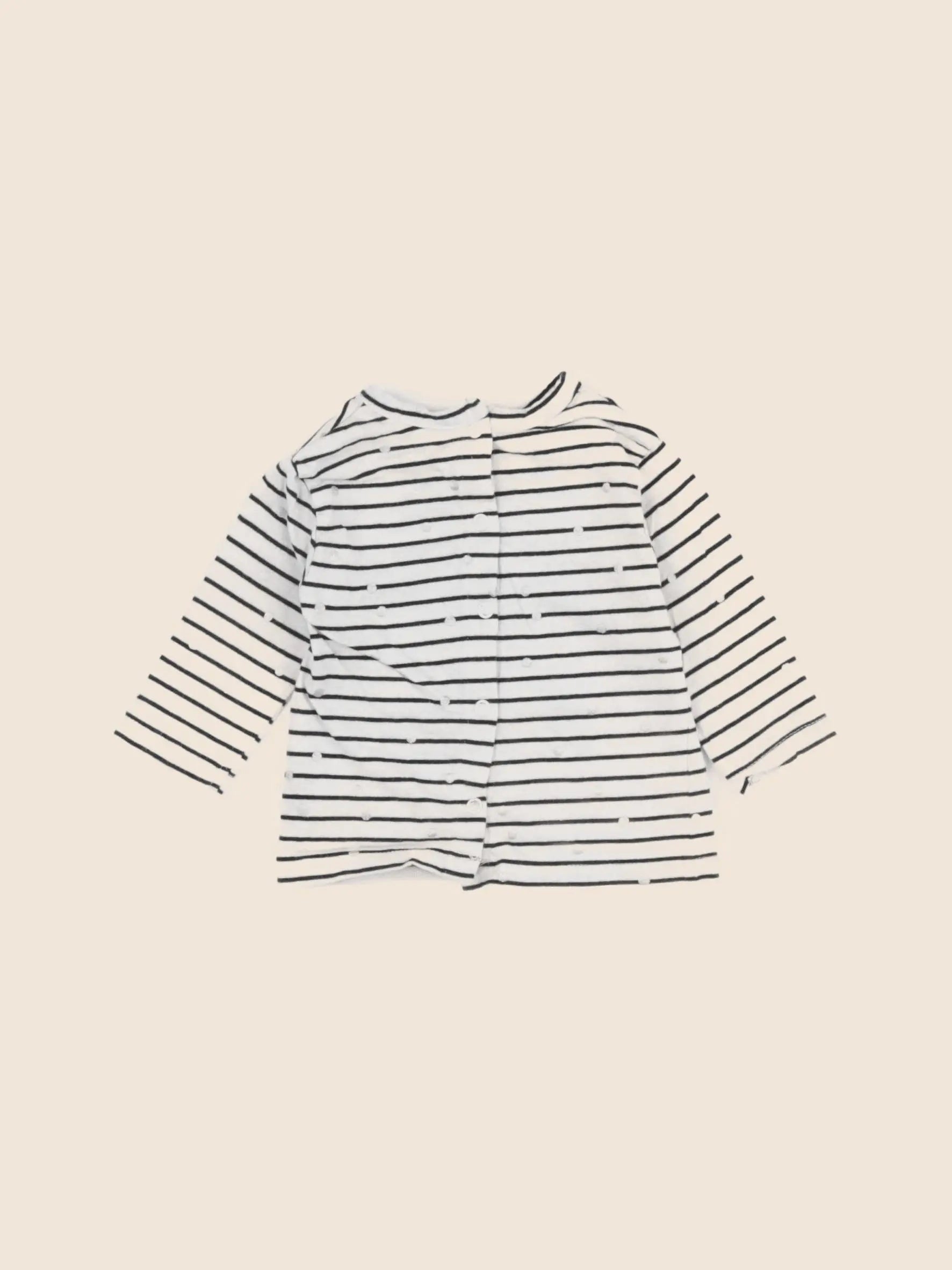 Vertbaudet - tee-shirt bleu, argent - 3 mois