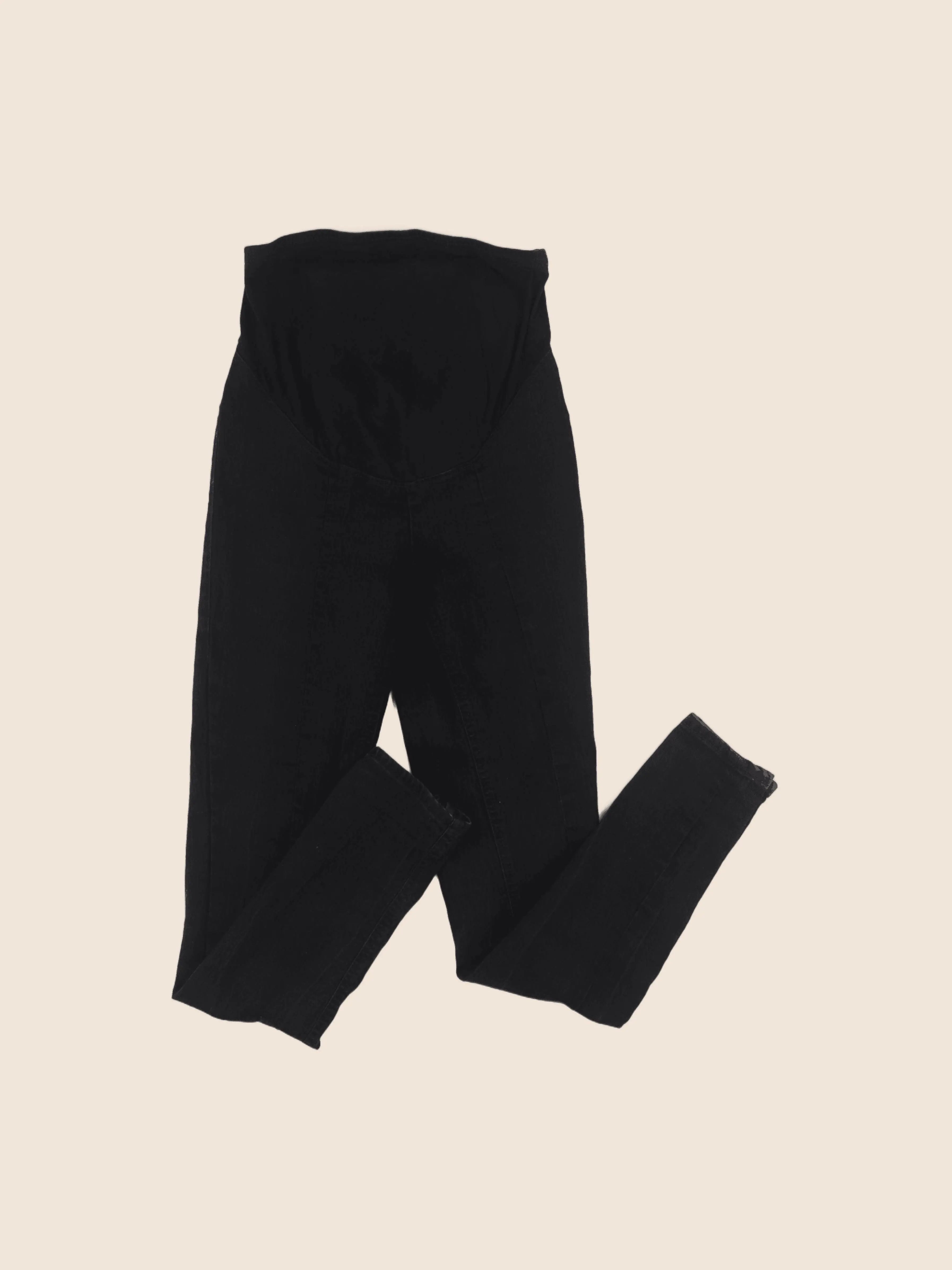H&M - jean grossesse noir - xs