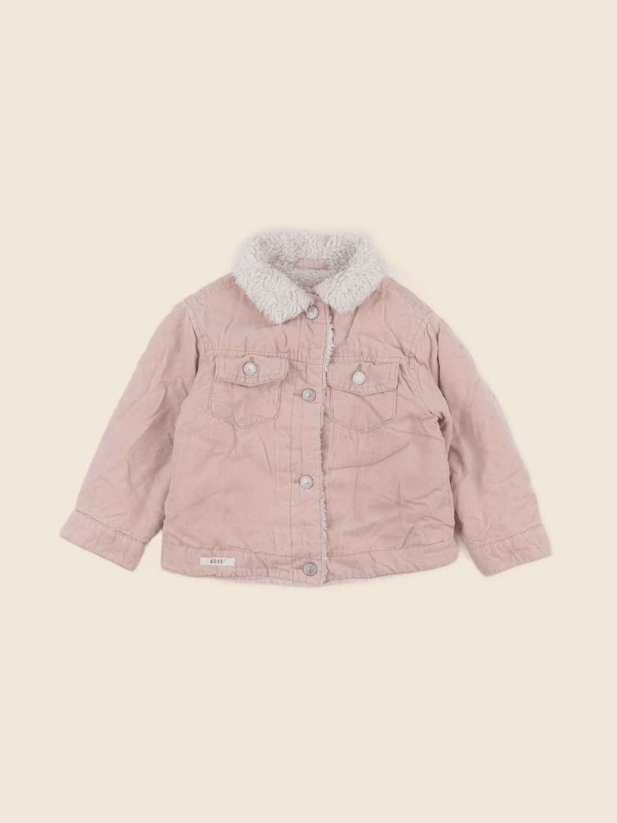 Zara - veste rose - 12/18 mois