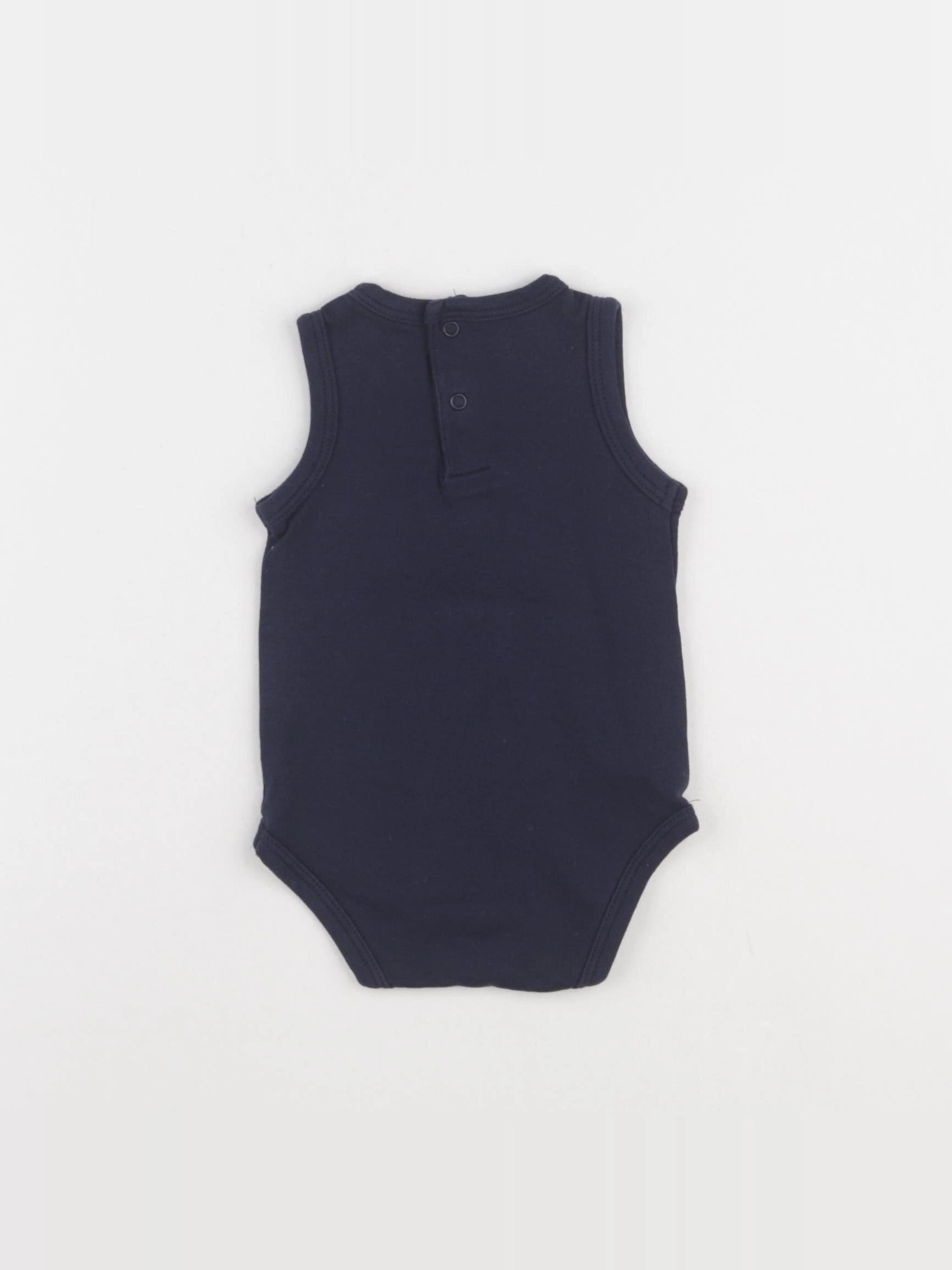 Vertbaudet - body bleu - 6 mois